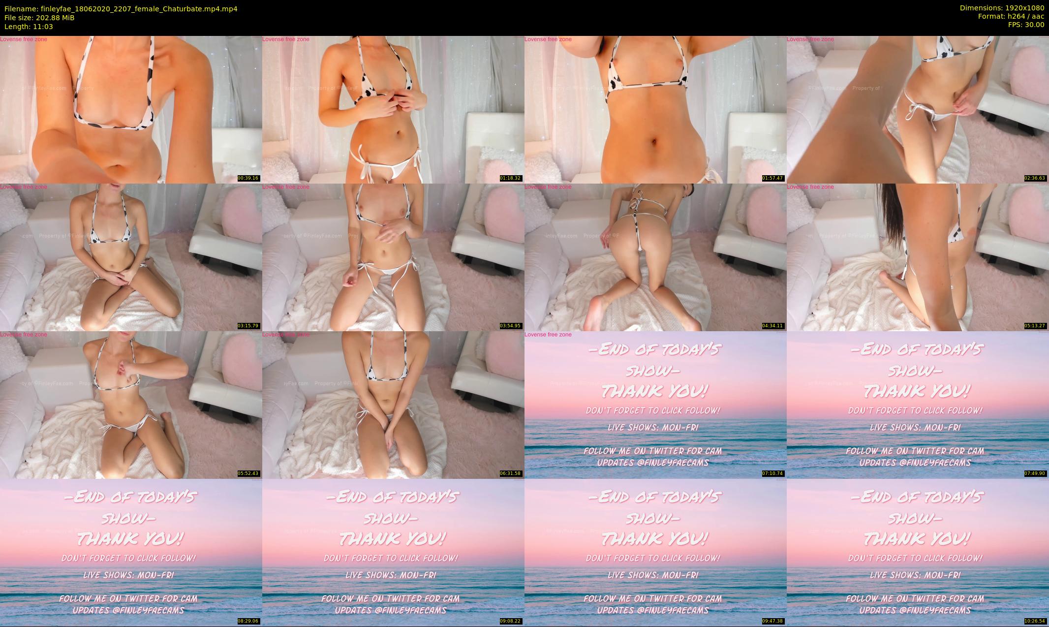 finleyfae — 12 minute Chaturbate female cam show recording, 1080p, Jun 18, 2020