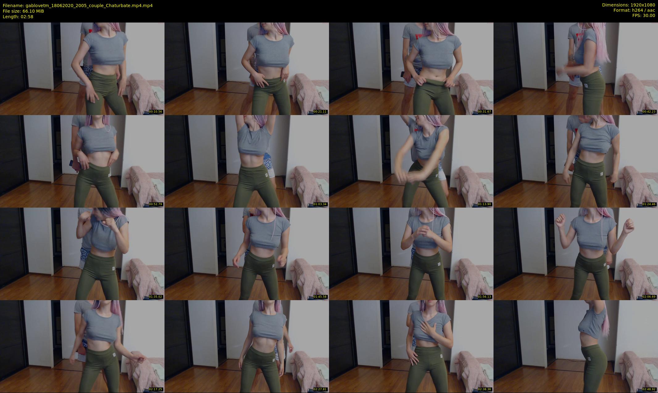 gablovetm — 3 minute Chaturbate couple cam show recording, 1080p, Jun 18, 2020