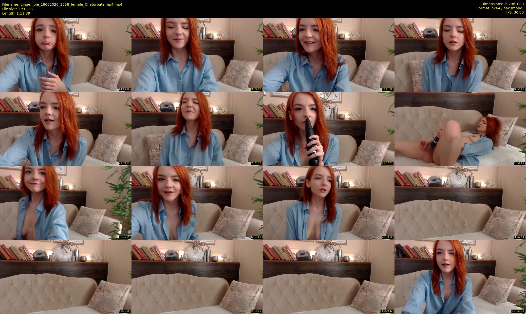 ginger_pie — 72 minute Chaturbate female cam show recording, 1080p, Jun 18, 2020