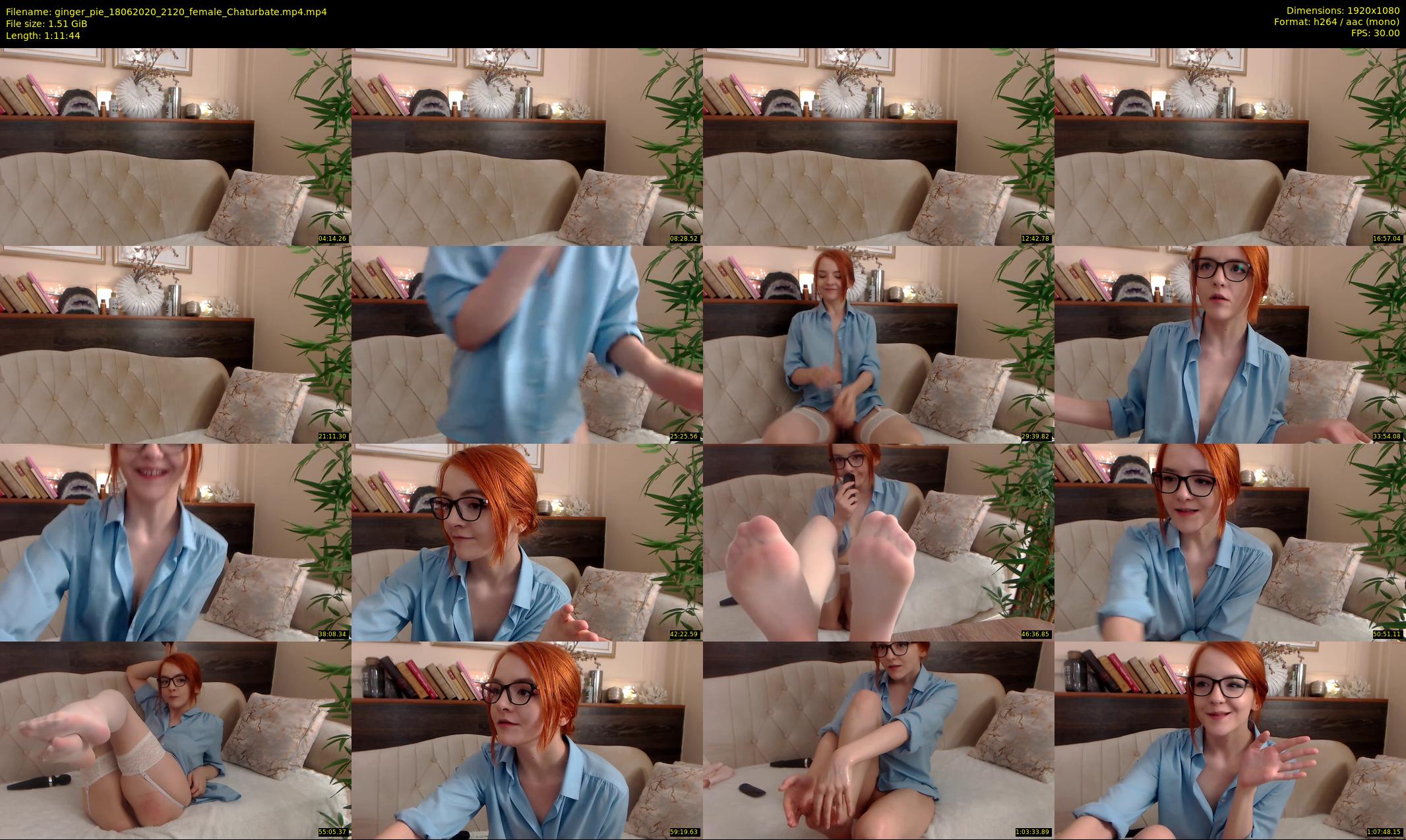 ginger_pie — 72 minute Chaturbate female cam show recording, 1080p, Jun 18, 2020