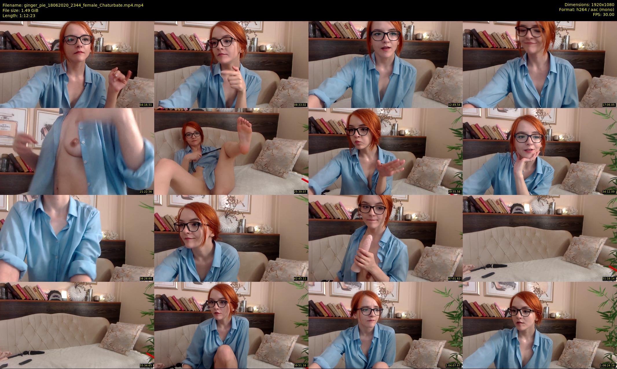 ginger_pie — 73 minute Chaturbate female cam show recording, 1080p, Jun 18, 2020
