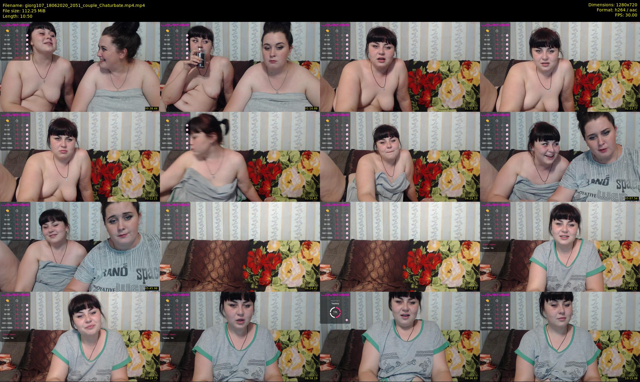 giorg107 — 11 minute Chaturbate couple cam show recording, 720p, Jun 18, 2020