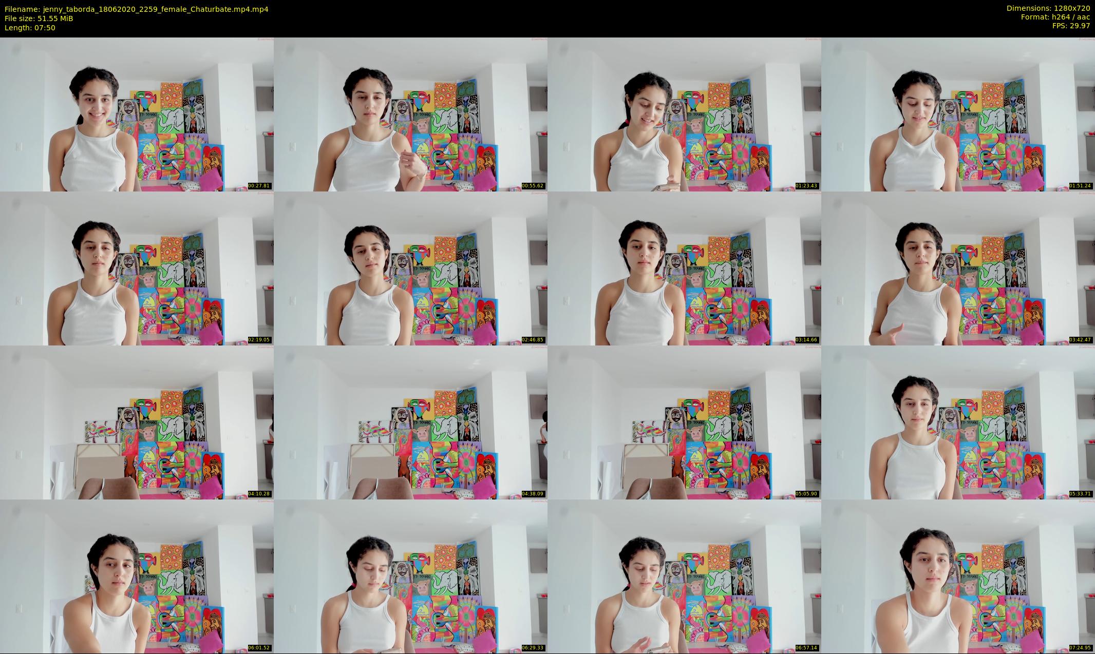 jenny_taborda — 8 minute Chaturbate female cam show recording, 720p, Jun 18, 2020