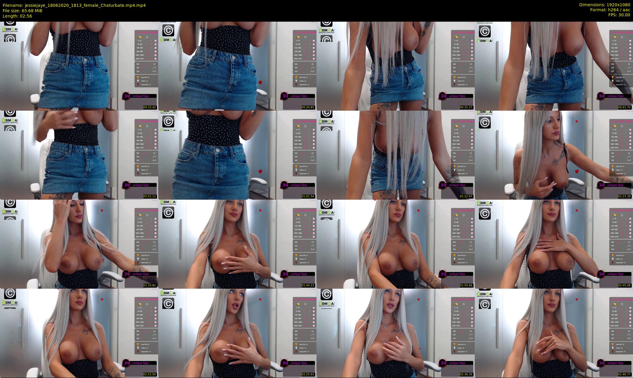 jessiejaye — 3 minute Chaturbate female cam show recording, 1080p, Jun 18, 2020