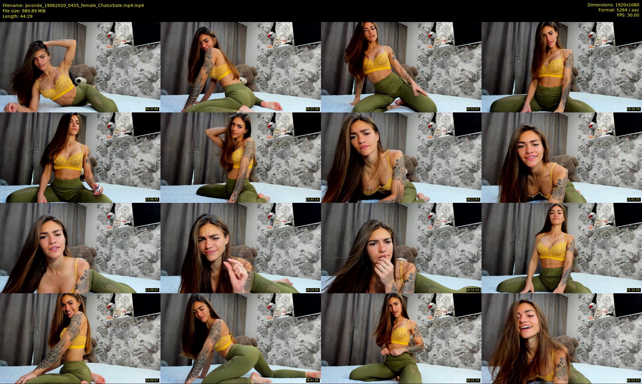 joconda — 45 minute Chaturbate female cam show recording, 1080p, Jun 19, 2020