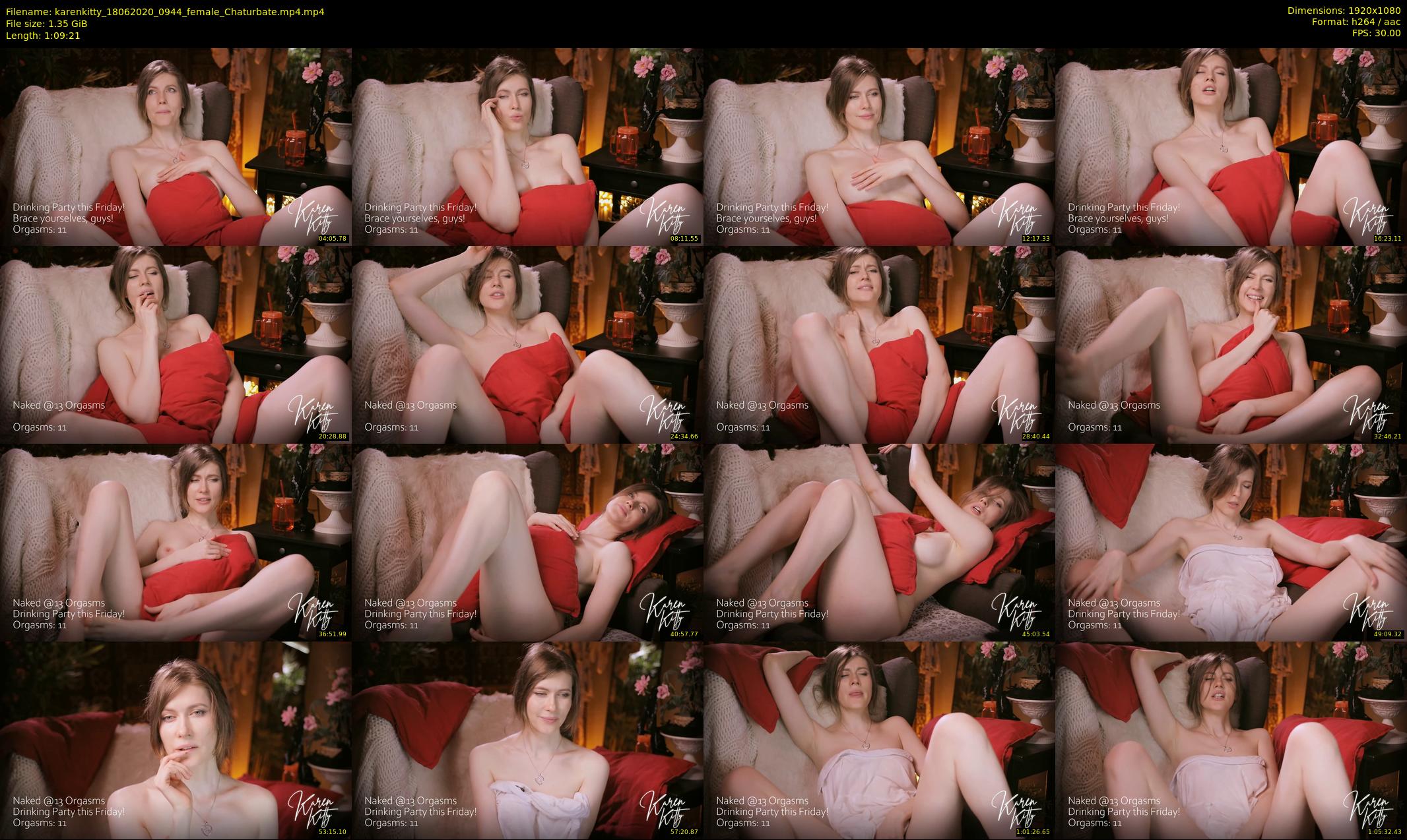 karenkitty — 70 minute Chaturbate female cam show recording, 1080p, Jun 18, 2020