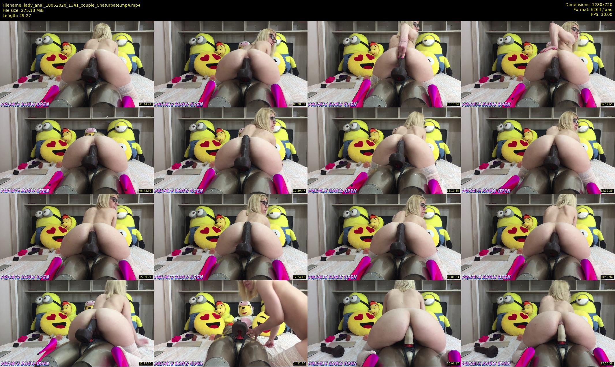 lady_anal — 30 minute Chaturbate female cam show recording, 720p, Jun 18, 2020