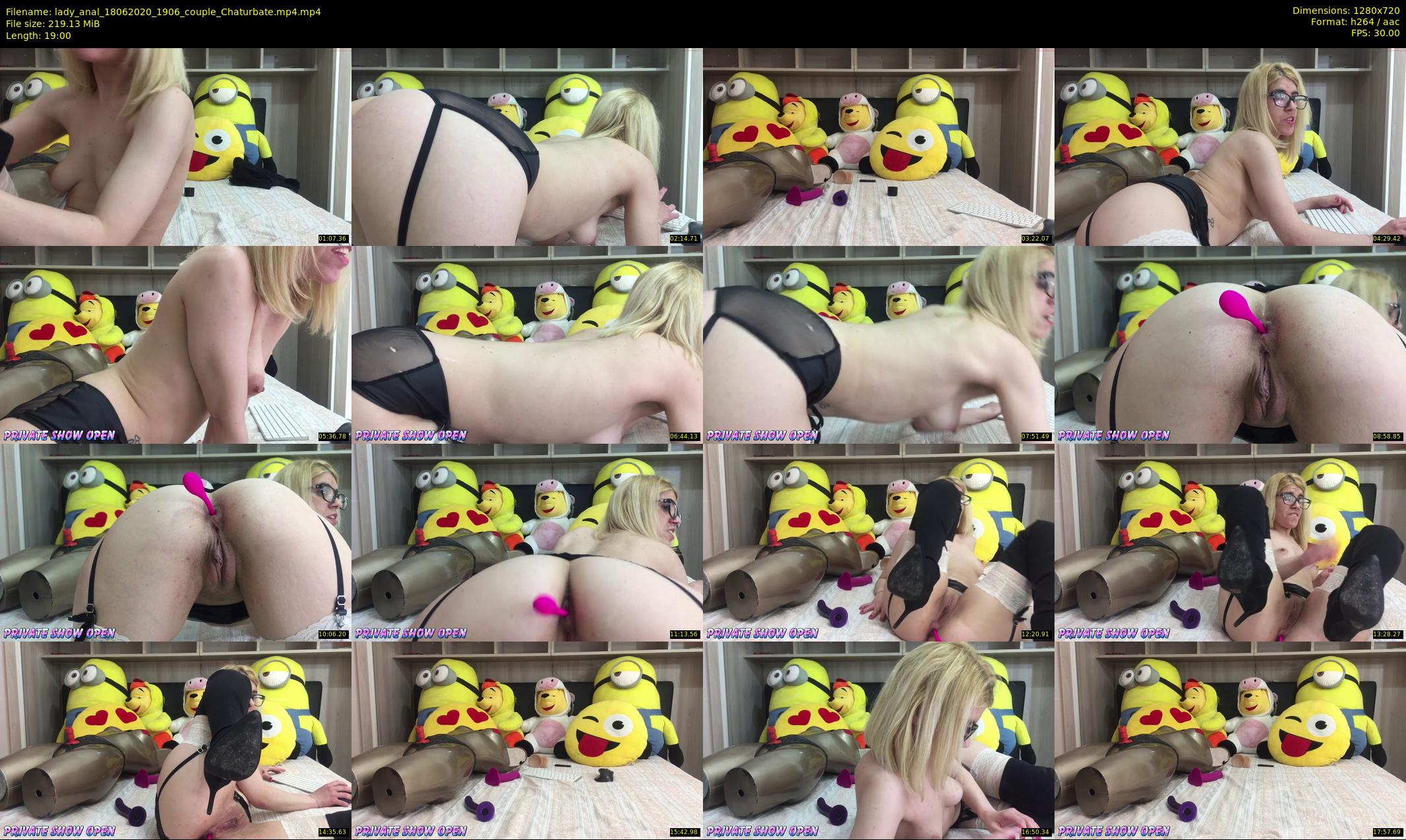lady_anal — 19 minute Chaturbate female cam show recording, 720p, Jun 18, 2020