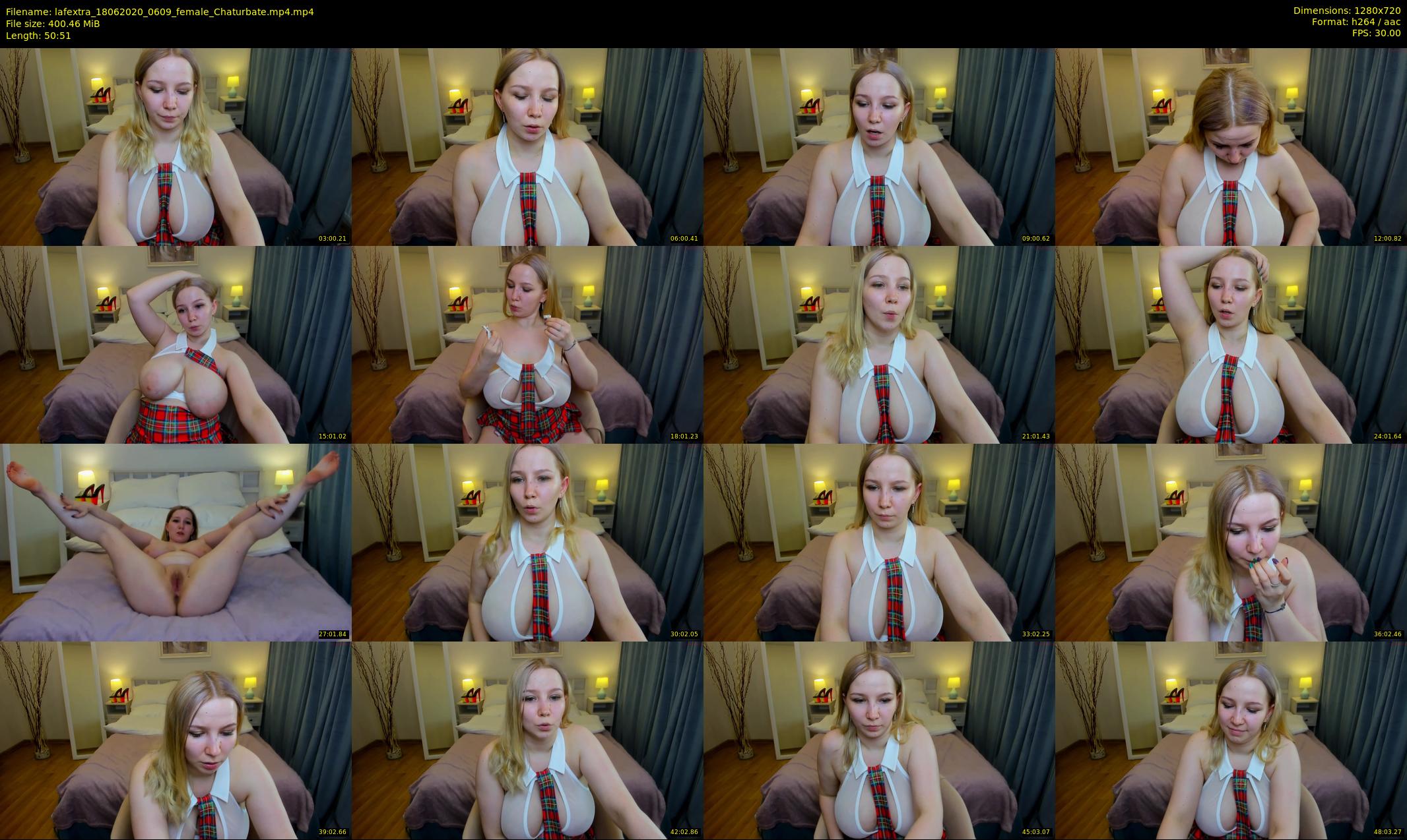 lafextra — 51 minute Chaturbate female cam show recording, 720p, Jun 18, 2020