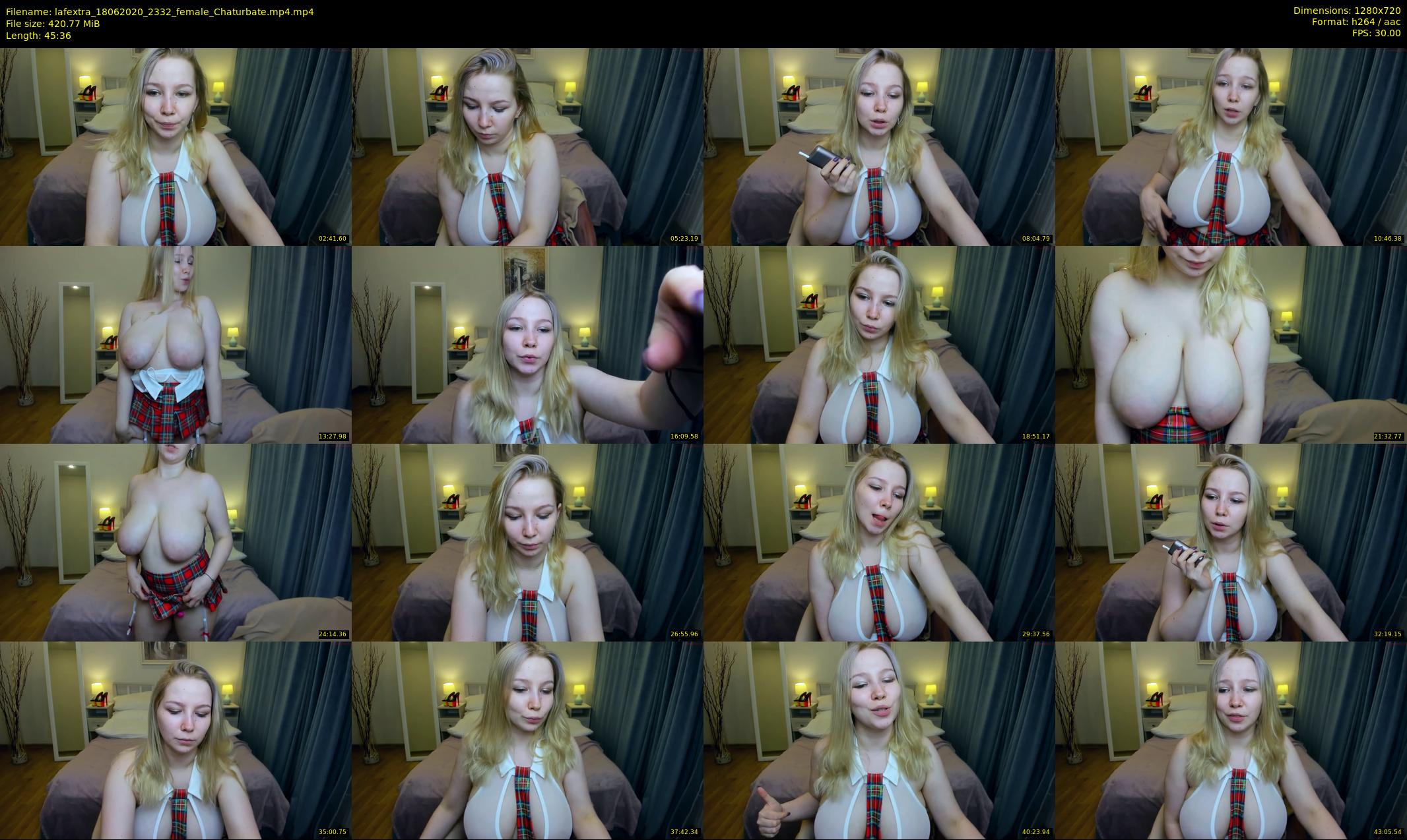 lafextra — 46 minute Chaturbate female cam show recording, 720p, Jun 18, 2020
