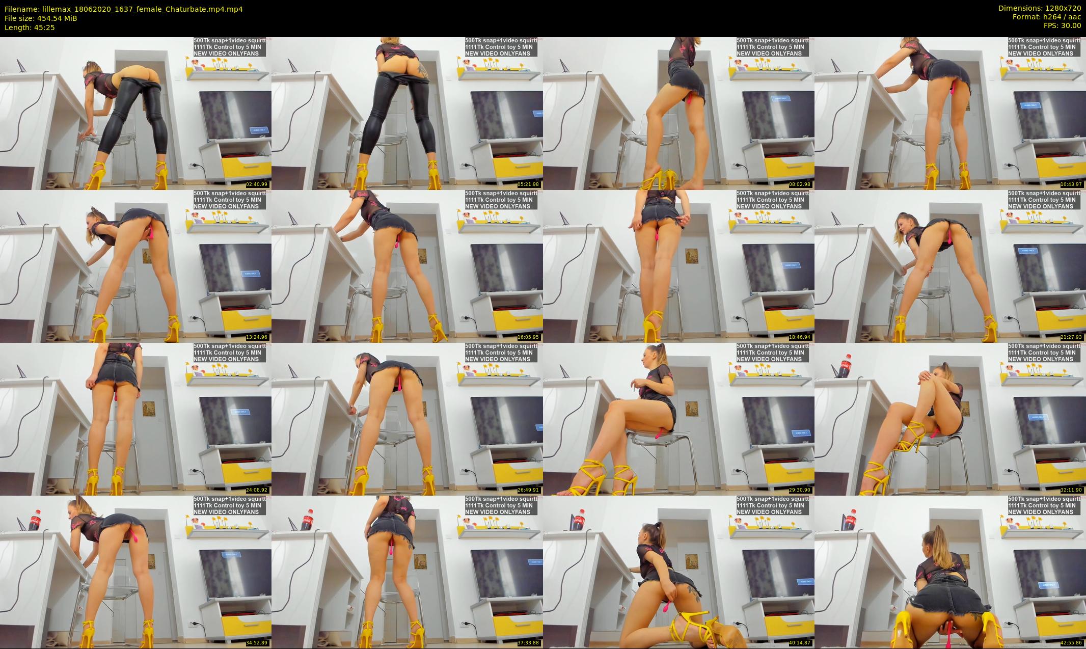 lillemax — 46 minute Chaturbate female cam show recording, 720p, Jun 18, 2020