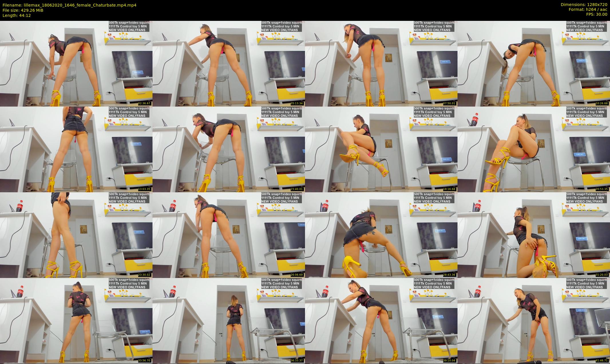 lillemax — 45 minute Chaturbate female cam show recording, 720p, Jun 18, 2020