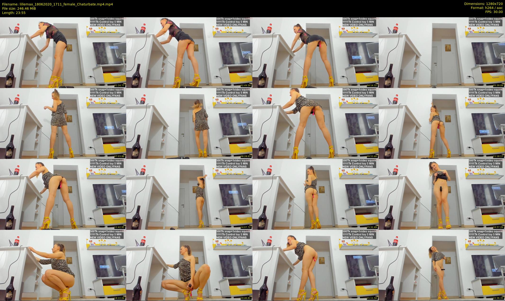 lillemax — 24 minute Chaturbate female cam show recording, 720p, Jun 18, 2020