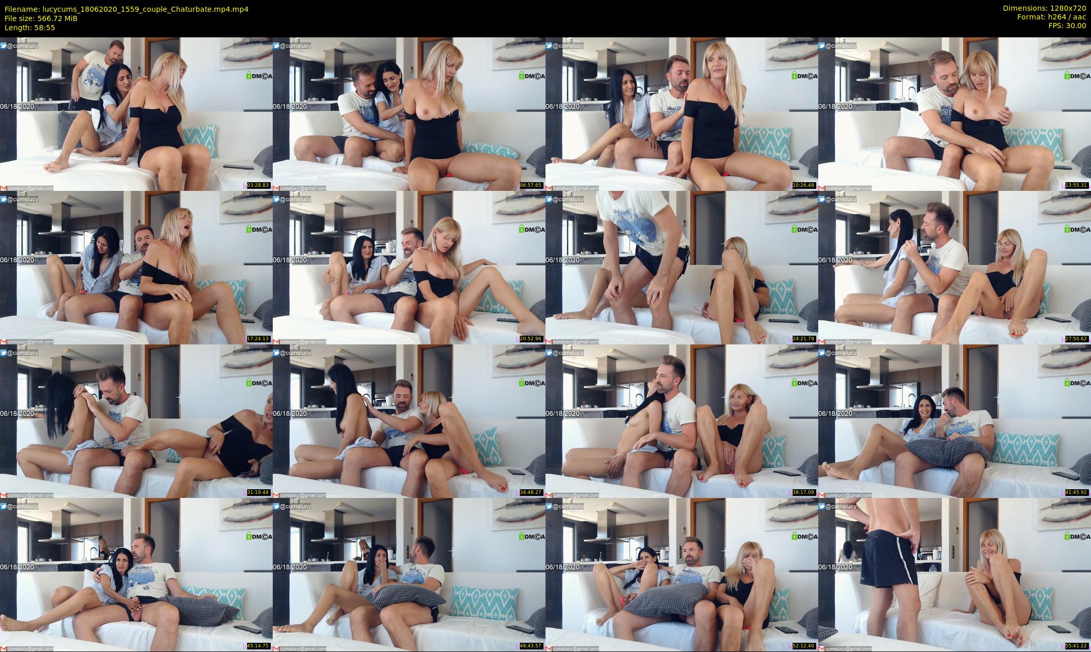 lucycums — 59 minute Chaturbate couple cam show recording, 720p, Jun 18, 2020