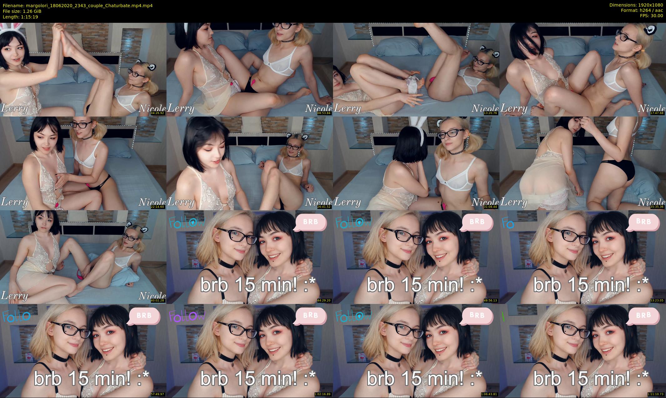 margolori — 76 minute Chaturbate couple cam show recording, 1080p, Jun 18, 2020
