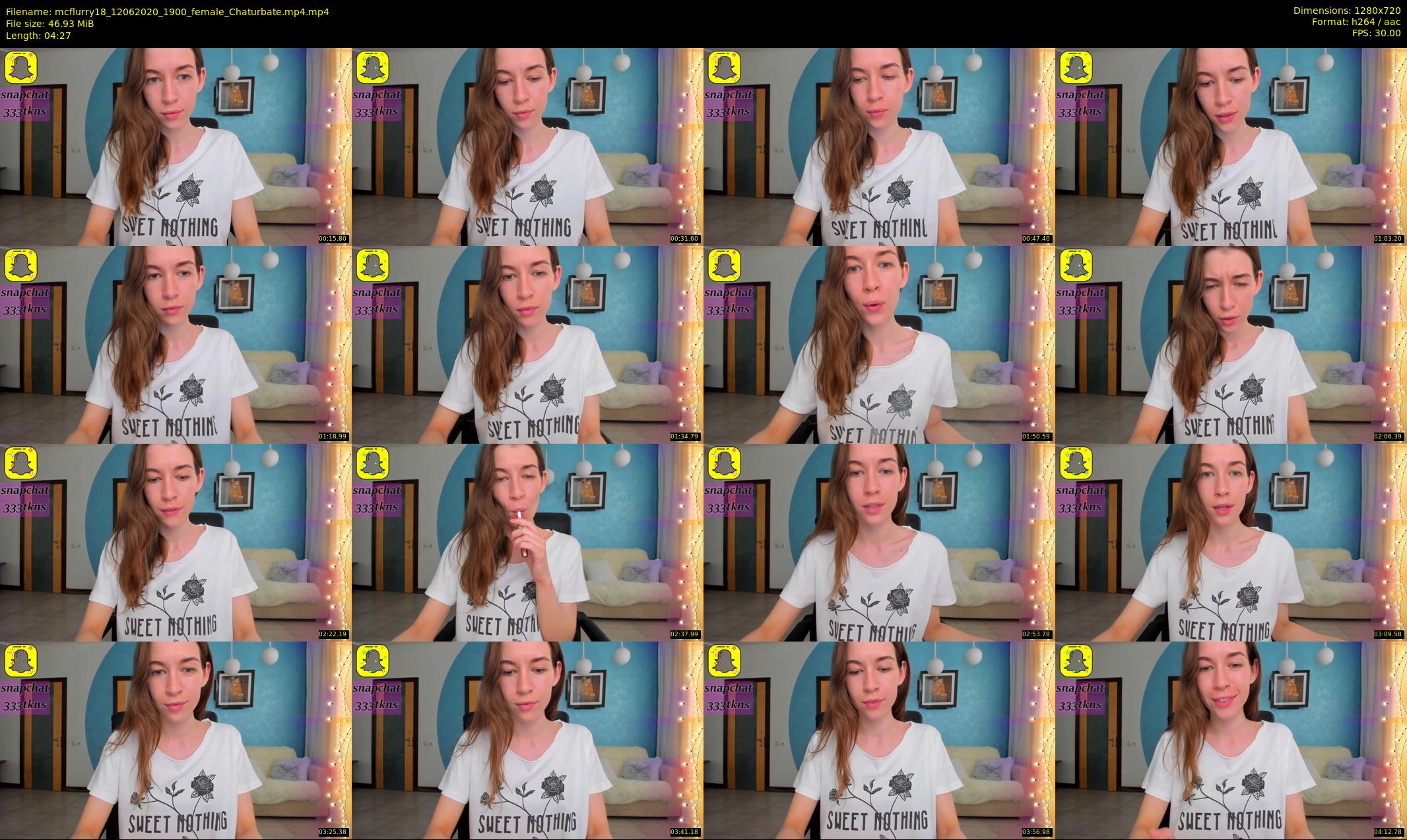 mcflurry18 — 5 minute Chaturbate female cam show recording, 720p, Jun 12, 2020