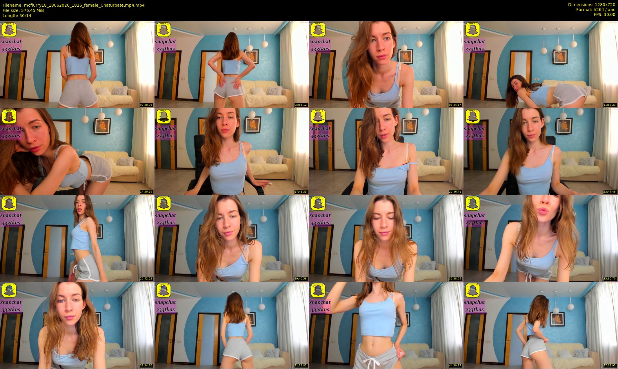 mcflurry18 — 51 minute Chaturbate female cam show recording, 720p, Jun 18, 2020
