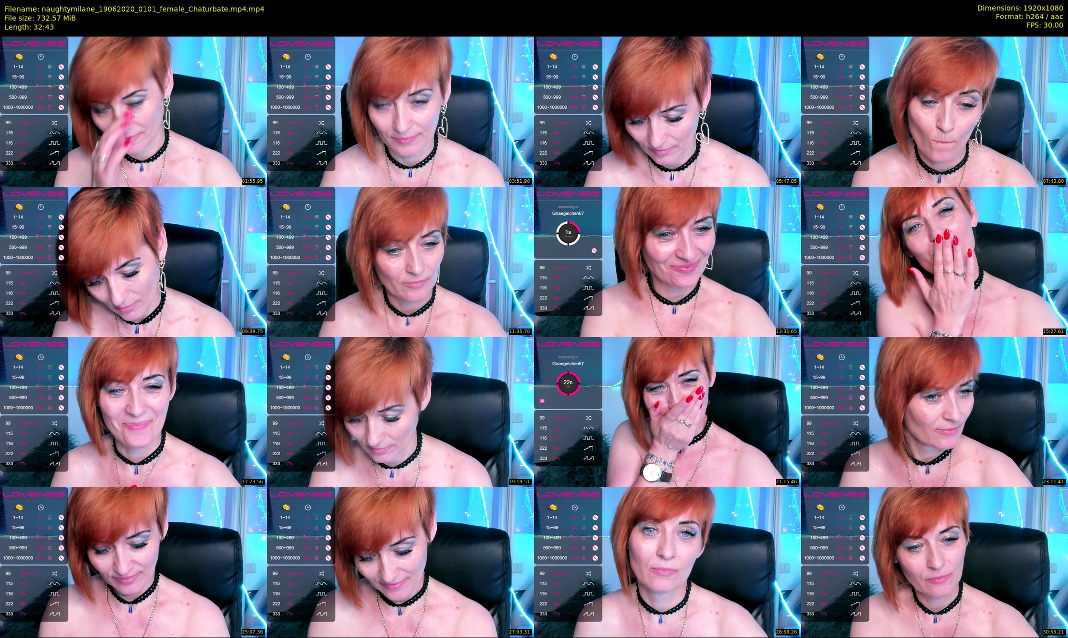 naughtymilane — 33 minute Chaturbate female cam show recording, 1080p, Jun 19, 2020
