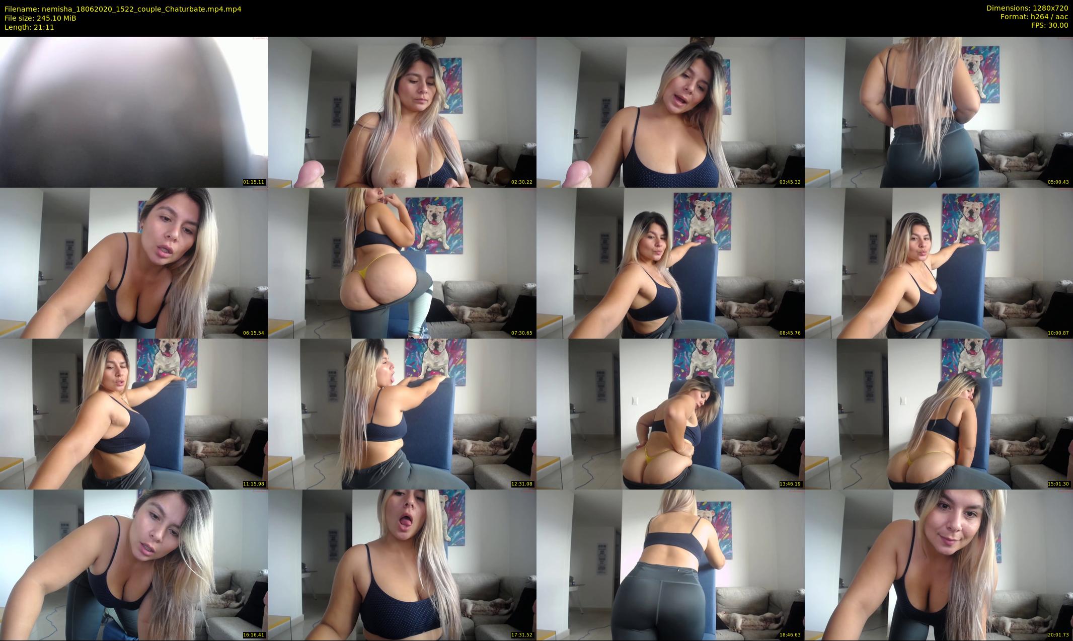 nemisha — 22 minute Chaturbate female cam show recording, 720p, Jun 18, 2020