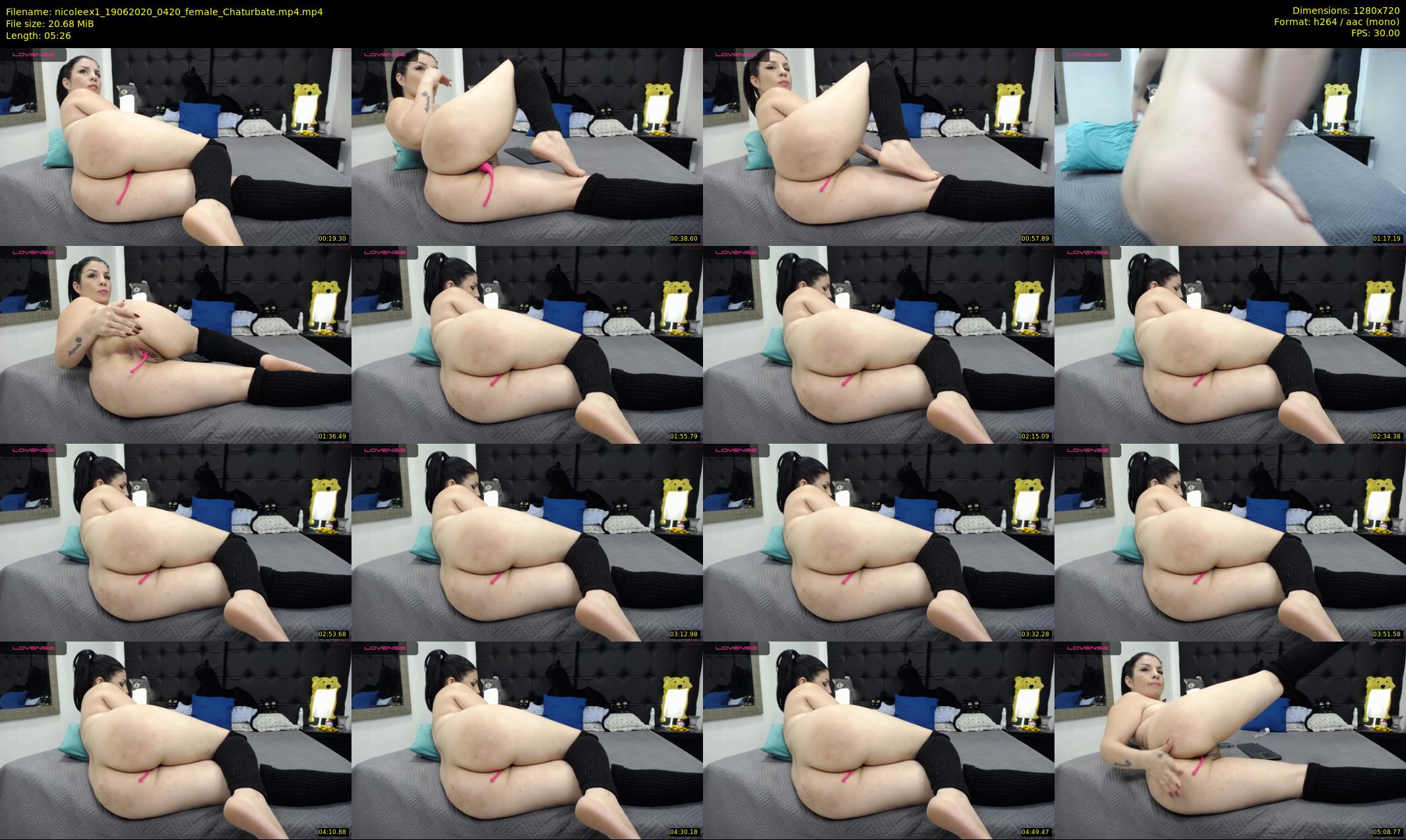 nicoleex1 — 6 minute Chaturbate female cam show recording, 720p, Jun 19, 2020