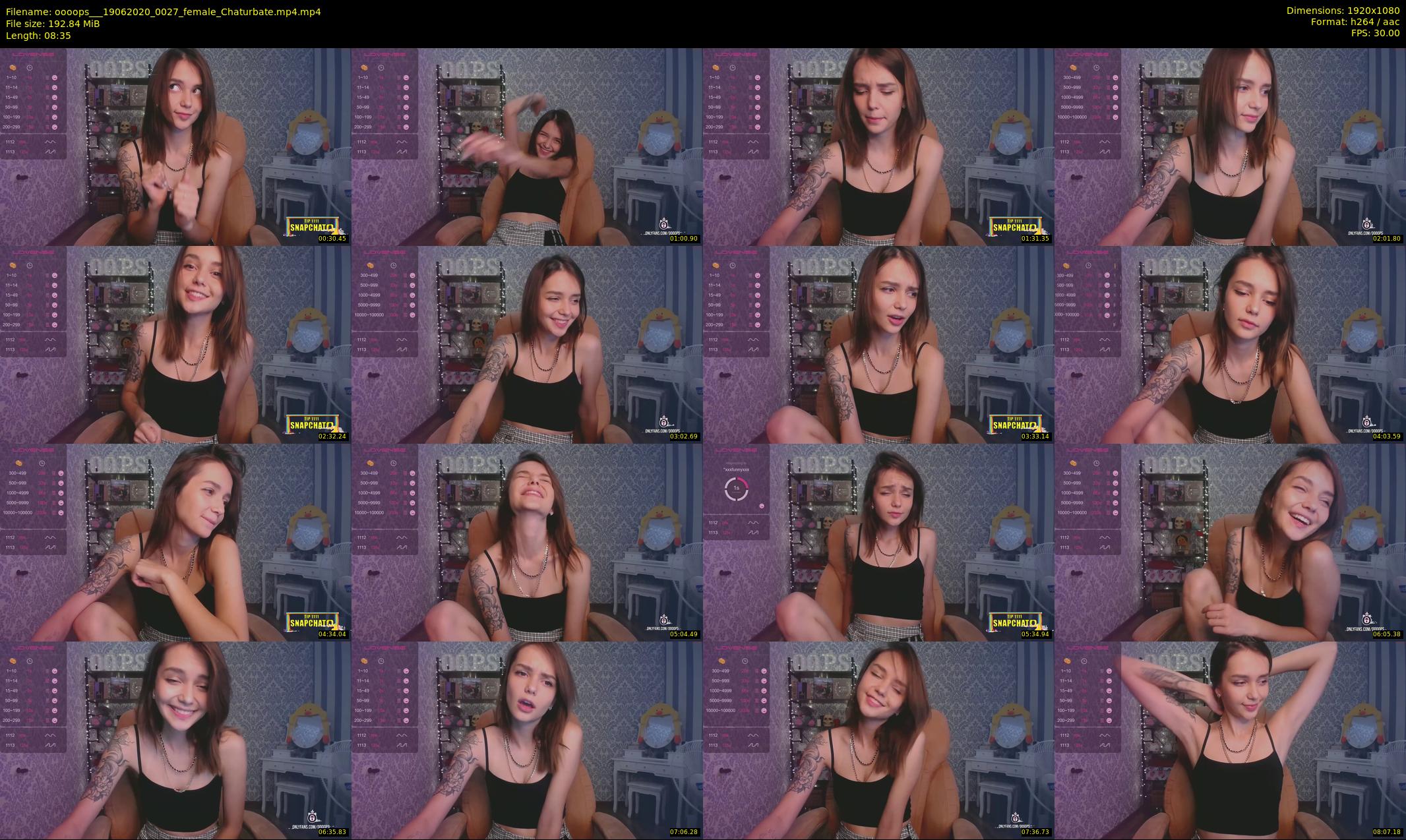 oooops__ — 9 minute Chaturbate female cam show recording, 1080p, Jun 19, 2020