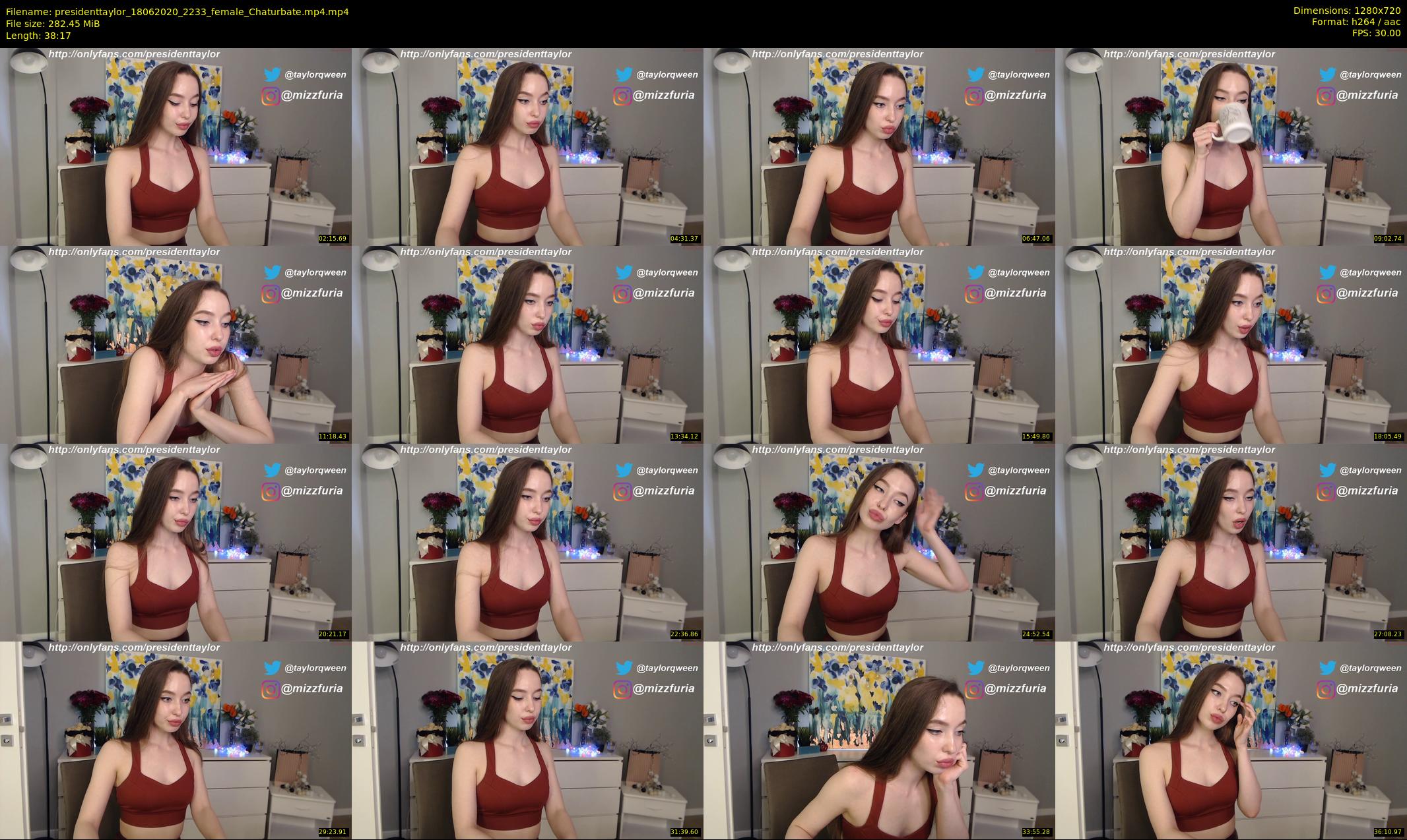 presidenttaylor — 39 minute Chaturbate female cam show recording, 720p, Jun 18, 2020