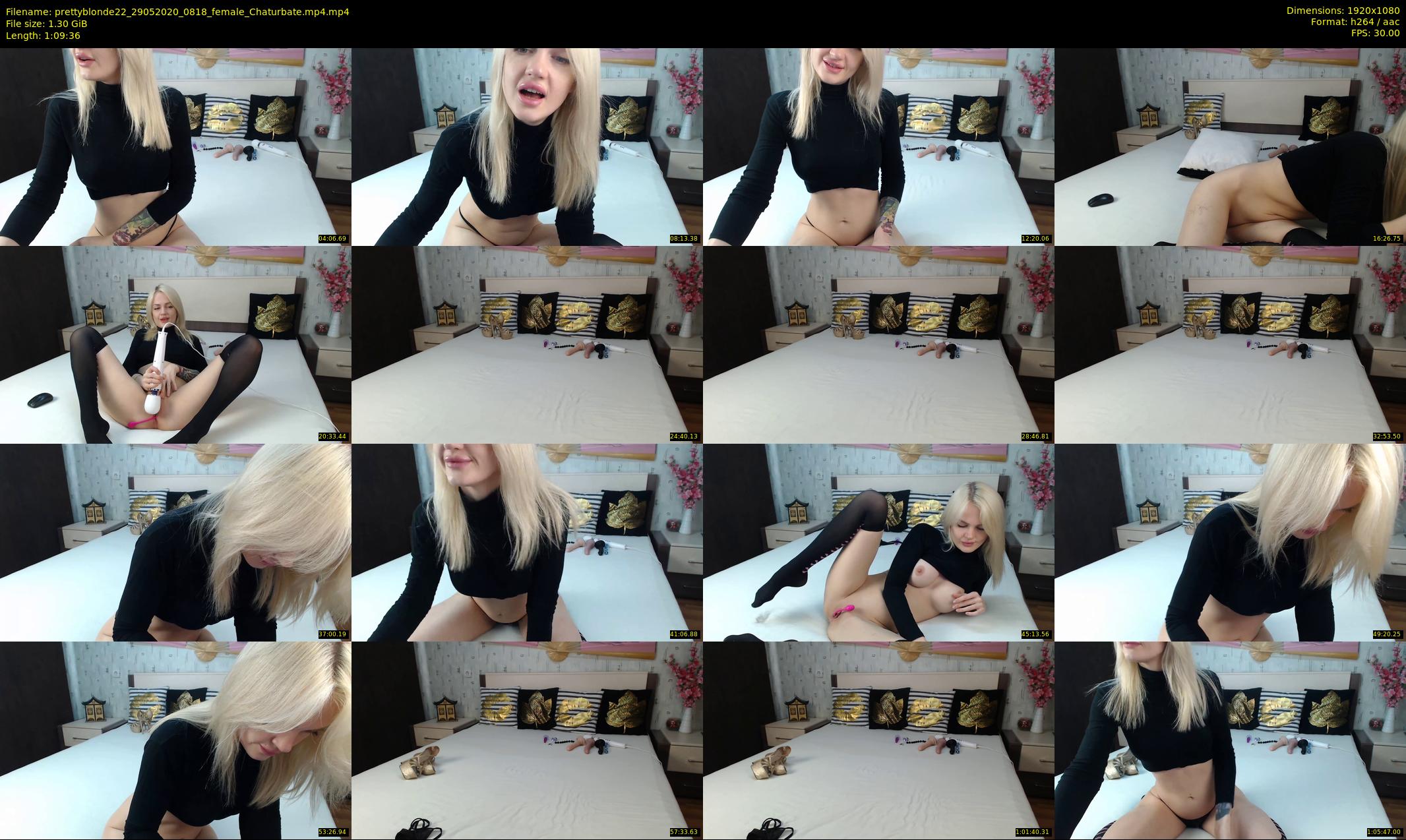prettyblonde22 — 70 minute Chaturbate female cam show recording, 1080p, May 29, 2020