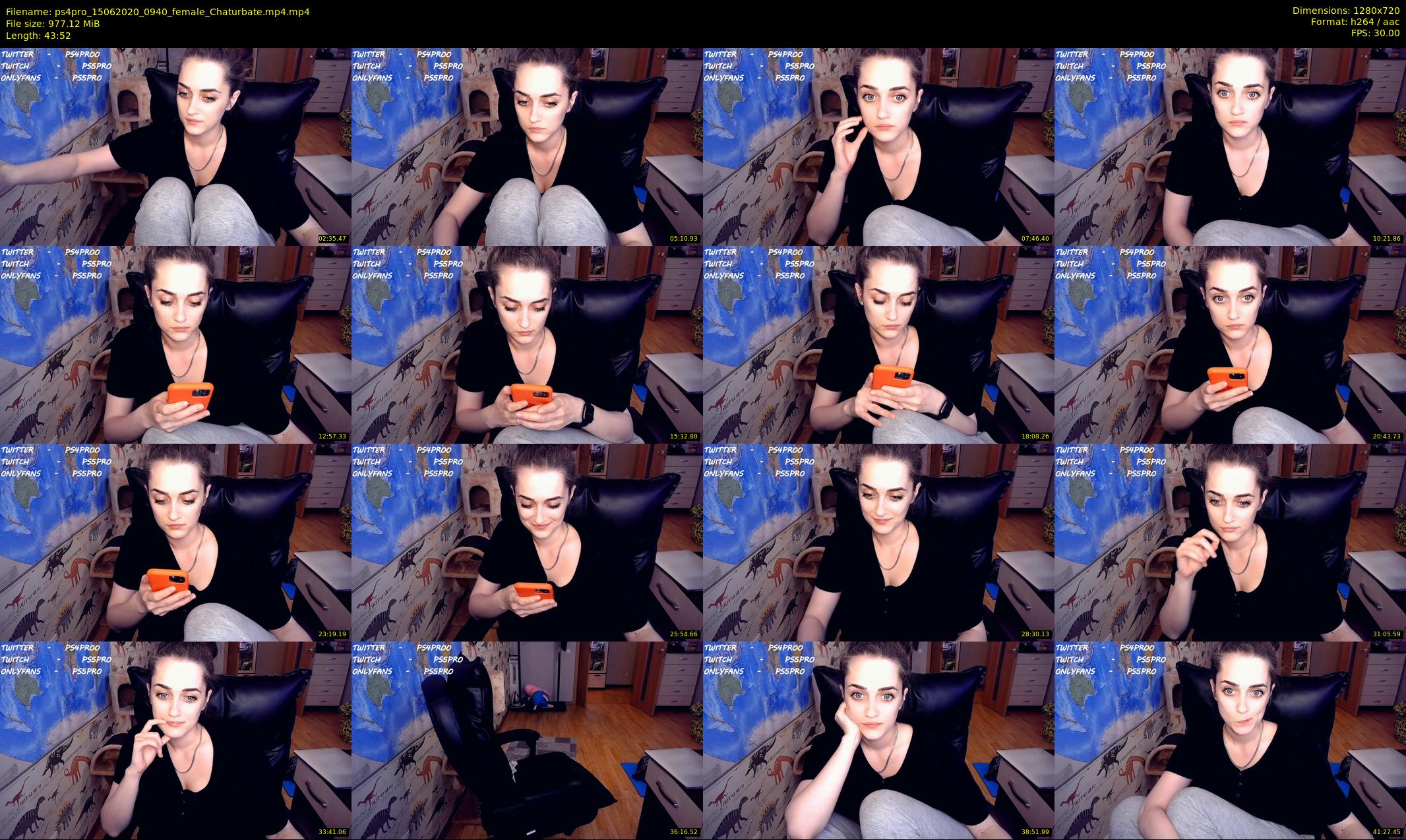 ps4pro — 44 minute Chaturbate female cam show recording, 720p, Jun 15, 2020