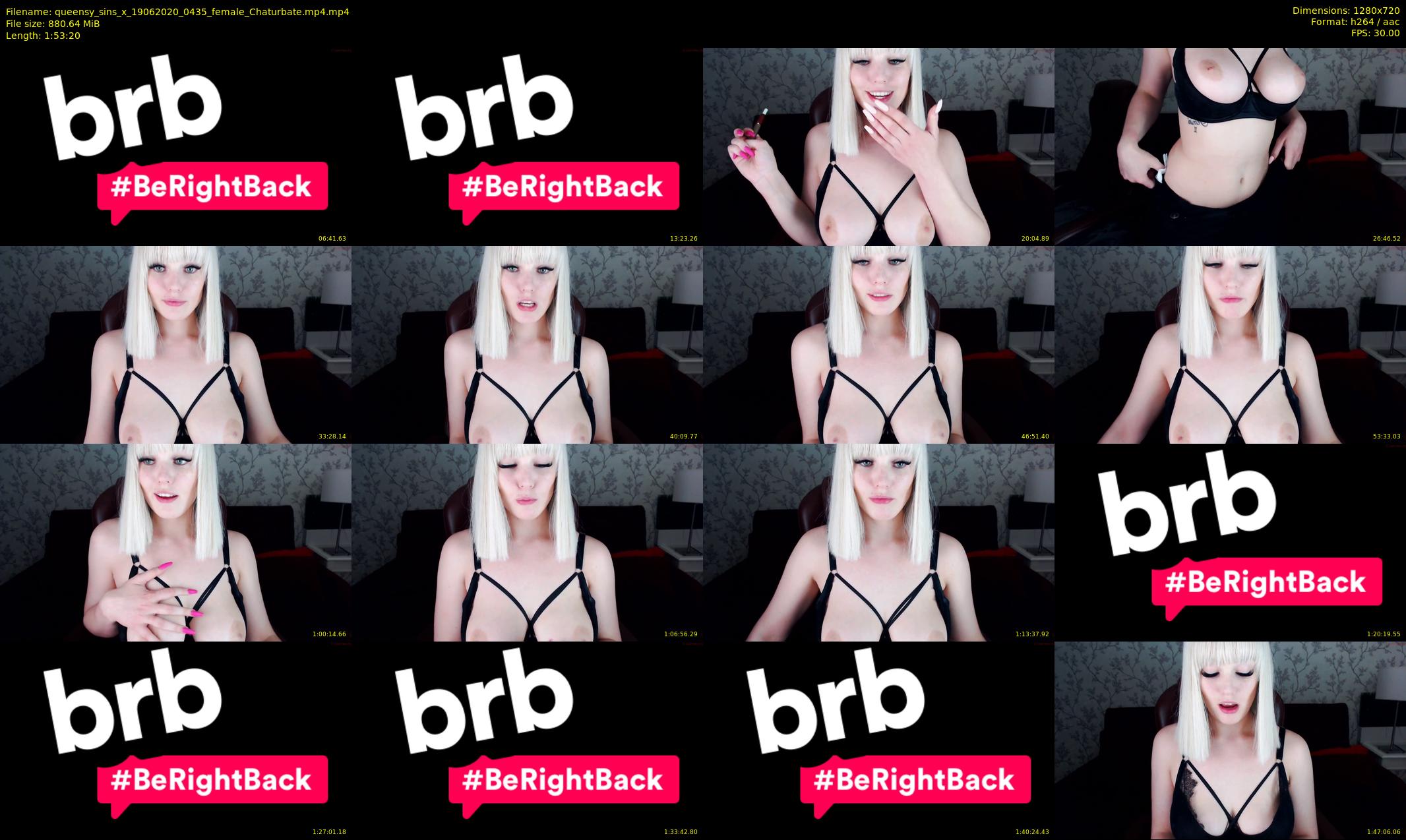 queensy_sins_x — 114 minute Chaturbate female cam show recording, 720p, Jun 19, 2020