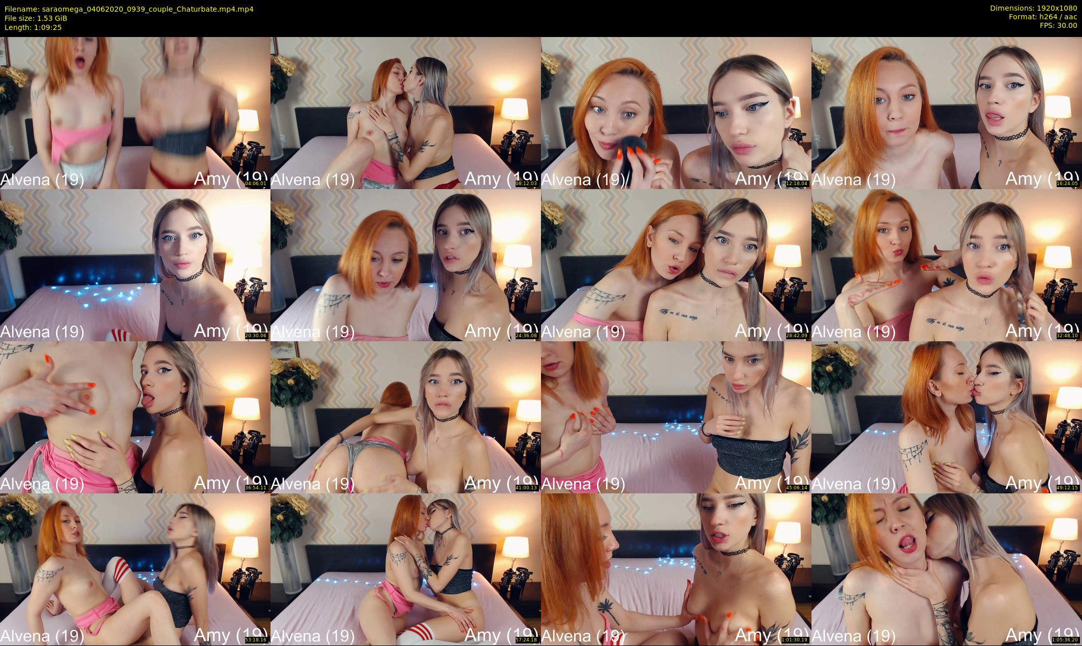 saraomega — 70 minute Chaturbate couple cam show recording, 1080p, Jun 4, 2020