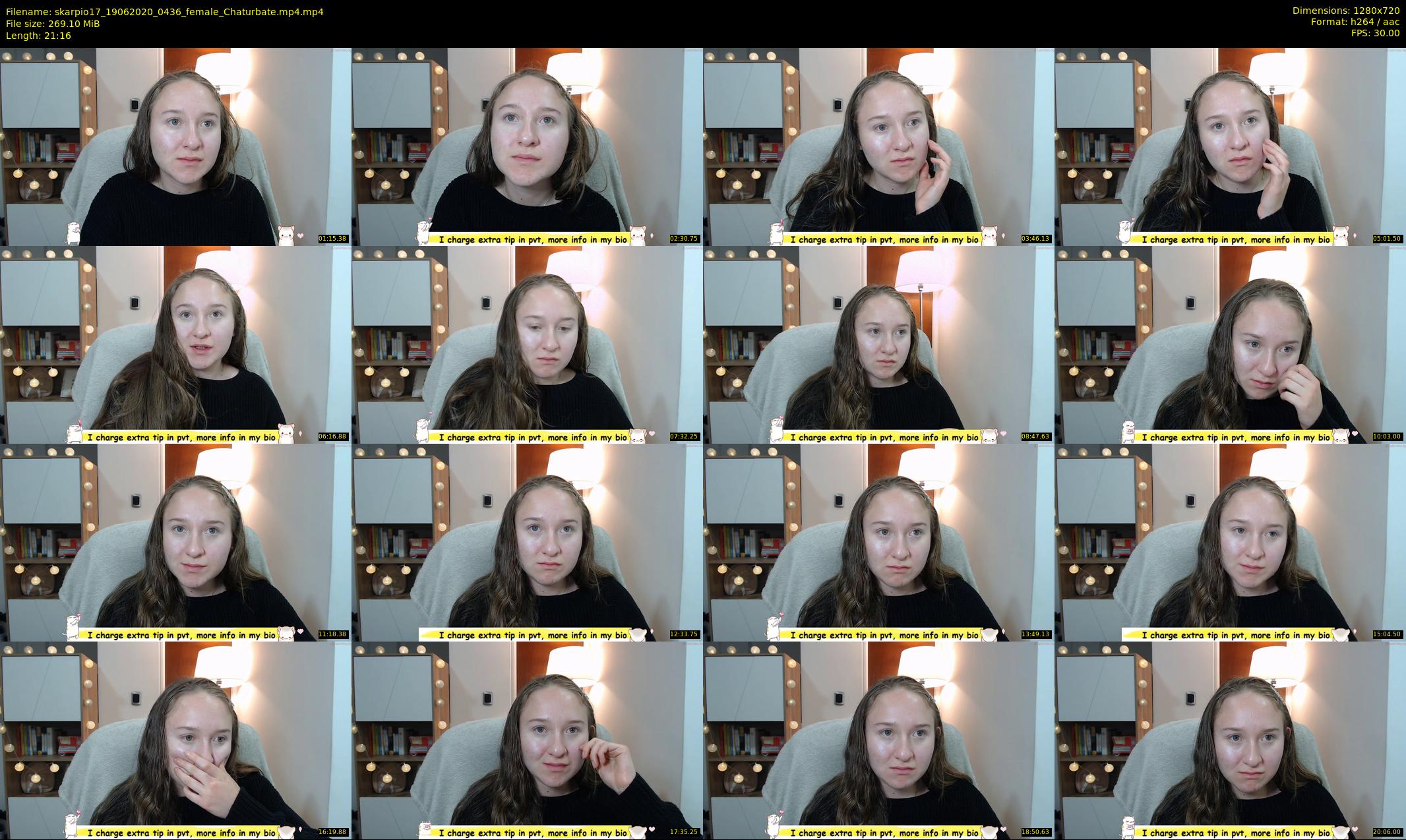 skarpio17 — 22 minute Chaturbate female cam show recording, 720p, Jun 19, 2020