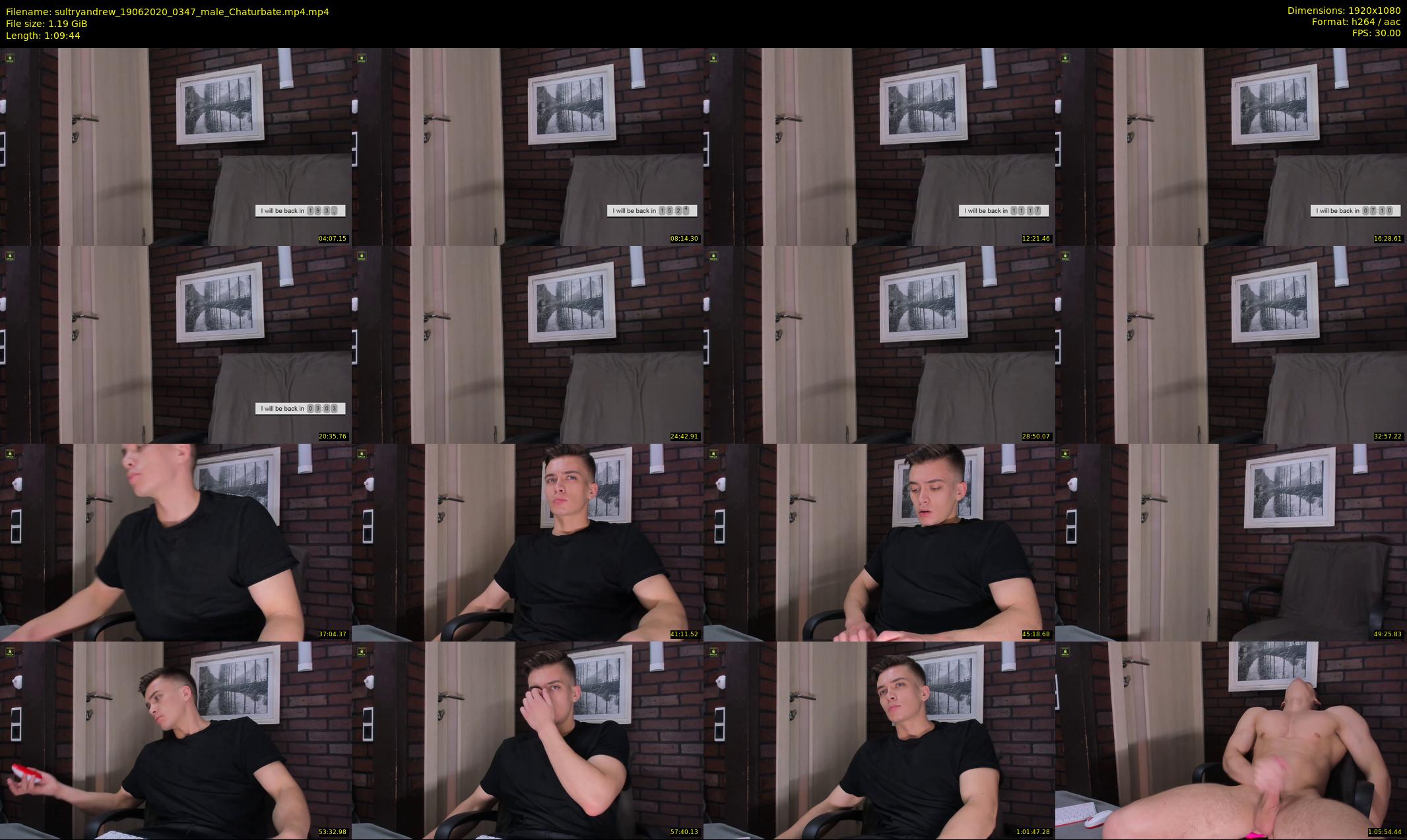 sultryandrew — 70 minute Chaturbate male cam show recording, 1080p, Jun 19, 2020