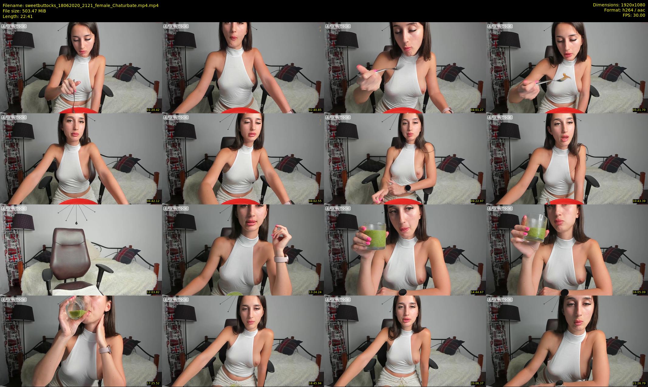 sweetbuttocks — 23 minute Chaturbate female cam show recording, 1080p, Jun 18, 2020