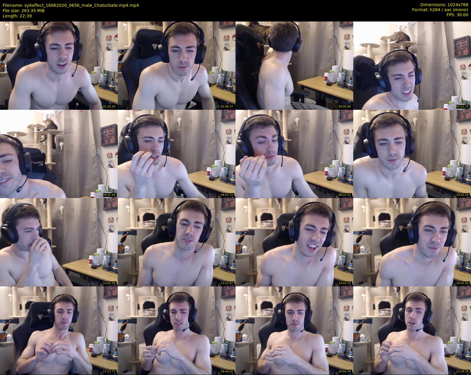 sydaffect — 23 minute Chaturbate male cam show recording, 720p, Jun 16, 2020