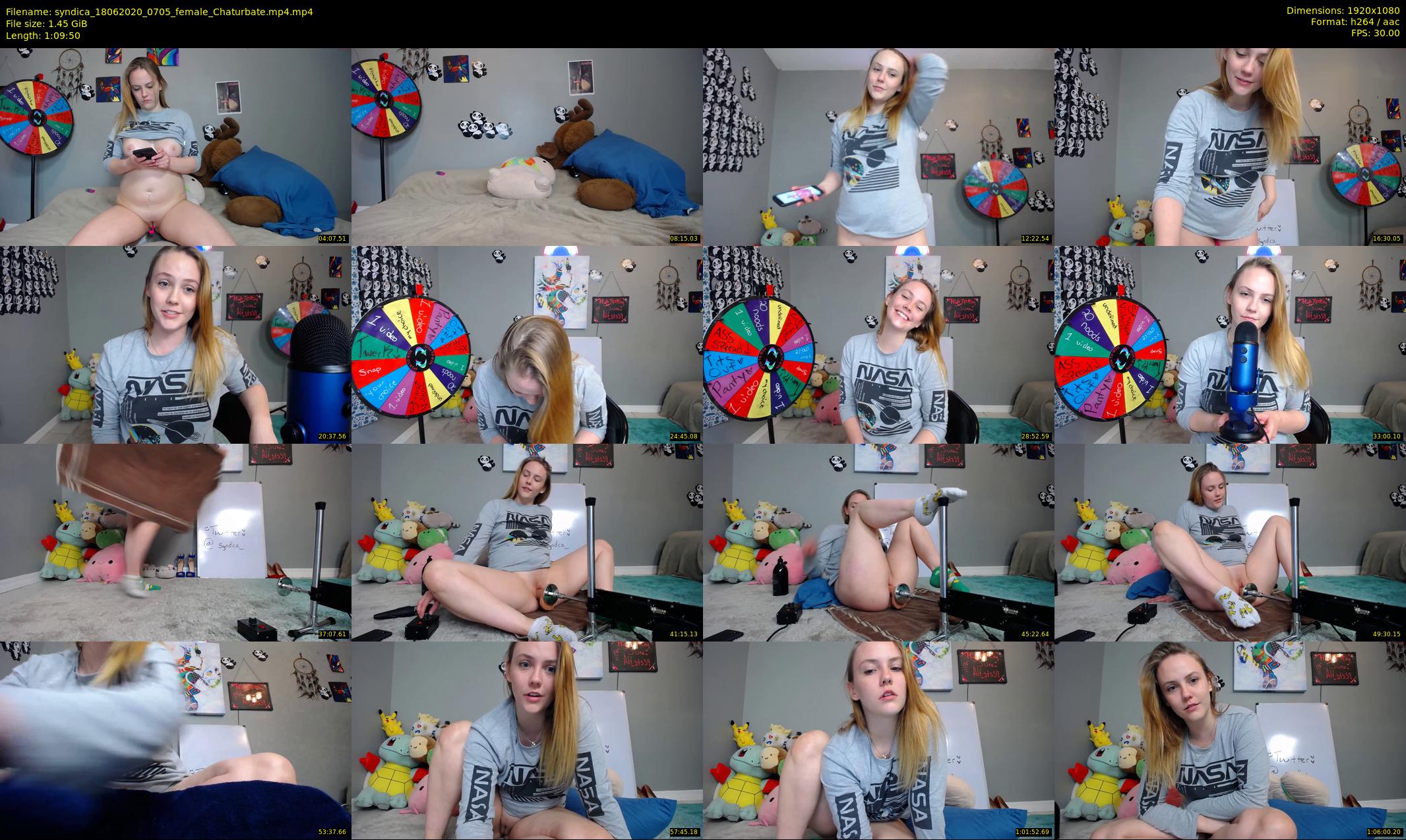 syndica — 70 minute Chaturbate female cam show recording, 1080p, Jun 18, 2020