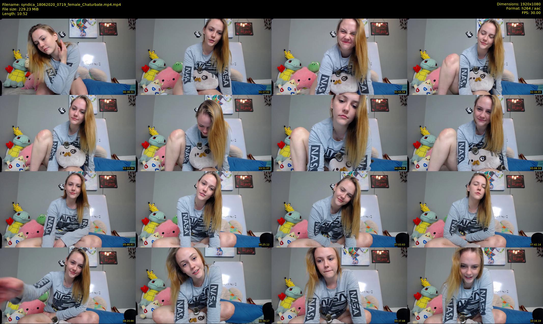 syndica — 11 minute Chaturbate female cam show recording, 1080p, Jun 18, 2020