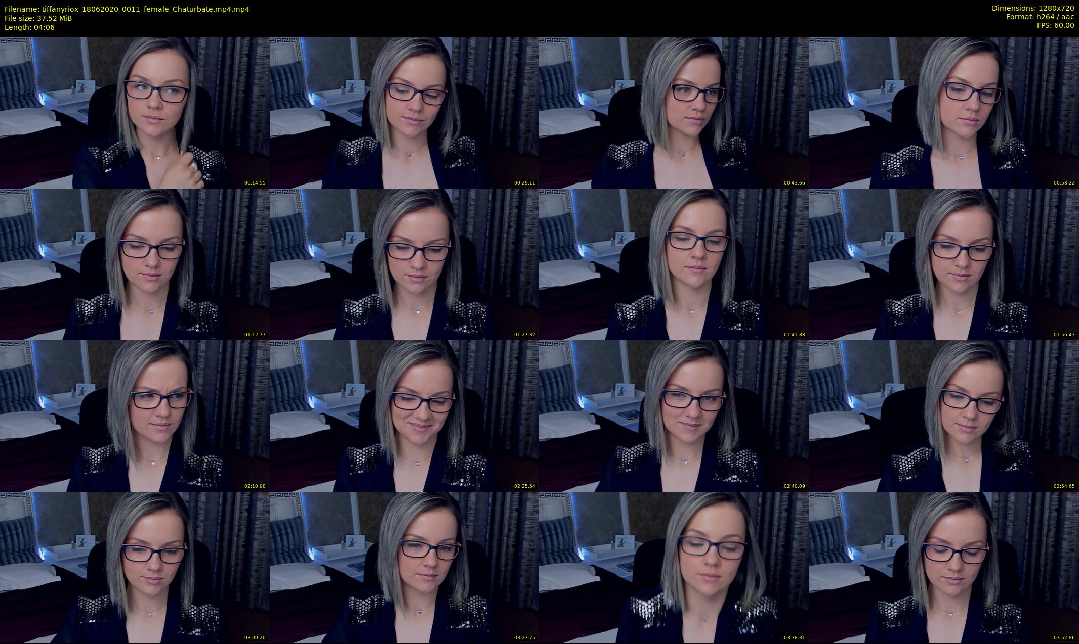 tiffanyriox — 5 minute Chaturbate female cam show recording, 720p, Jun 18, 2020