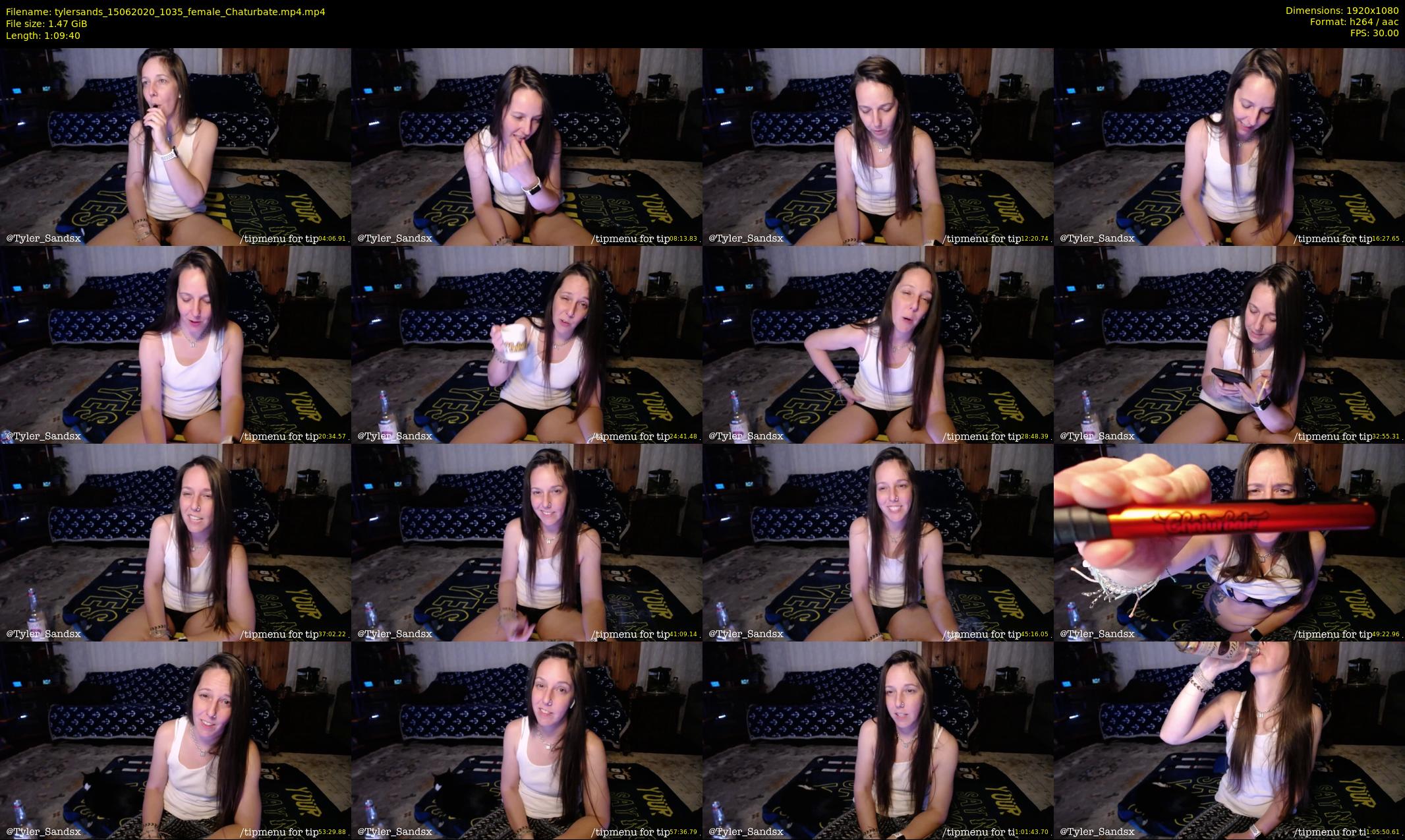 tylersands — 70 minute Chaturbate female cam show recording, 1080p, Jun 15, 2020