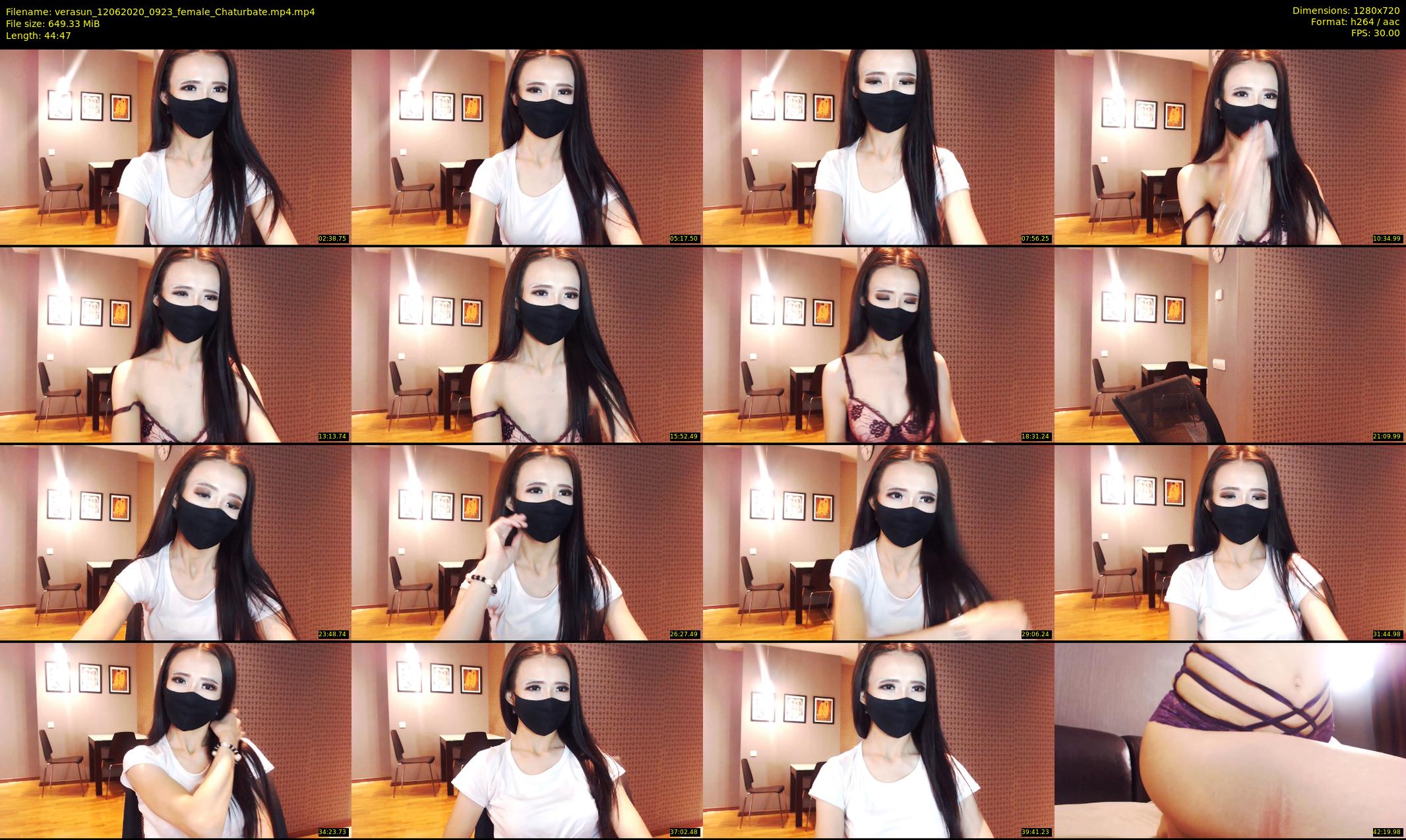 verasun — 45 minute Chaturbate female cam show recording, 720p, Jun 12, 2020