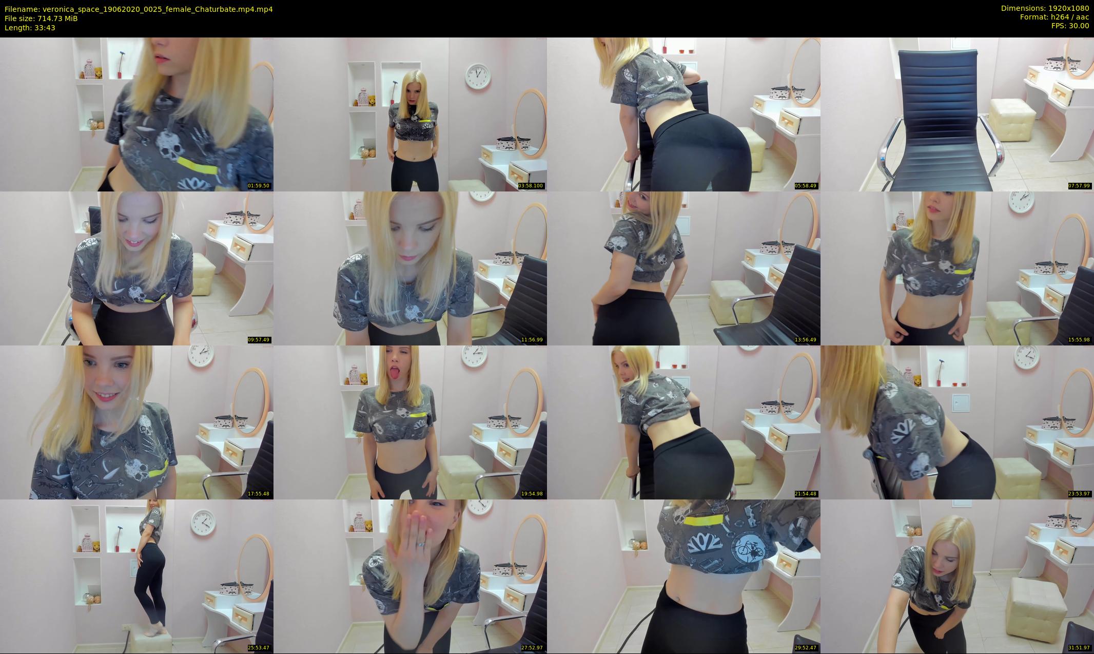 veronica_space — 34 minute Chaturbate female cam show recording, 1080p, Jun 19, 2020