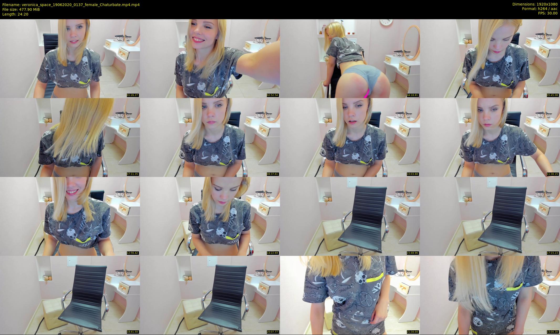 veronica_space — 25 minute Chaturbate female cam show recording, 1080p, Jun 19, 2020