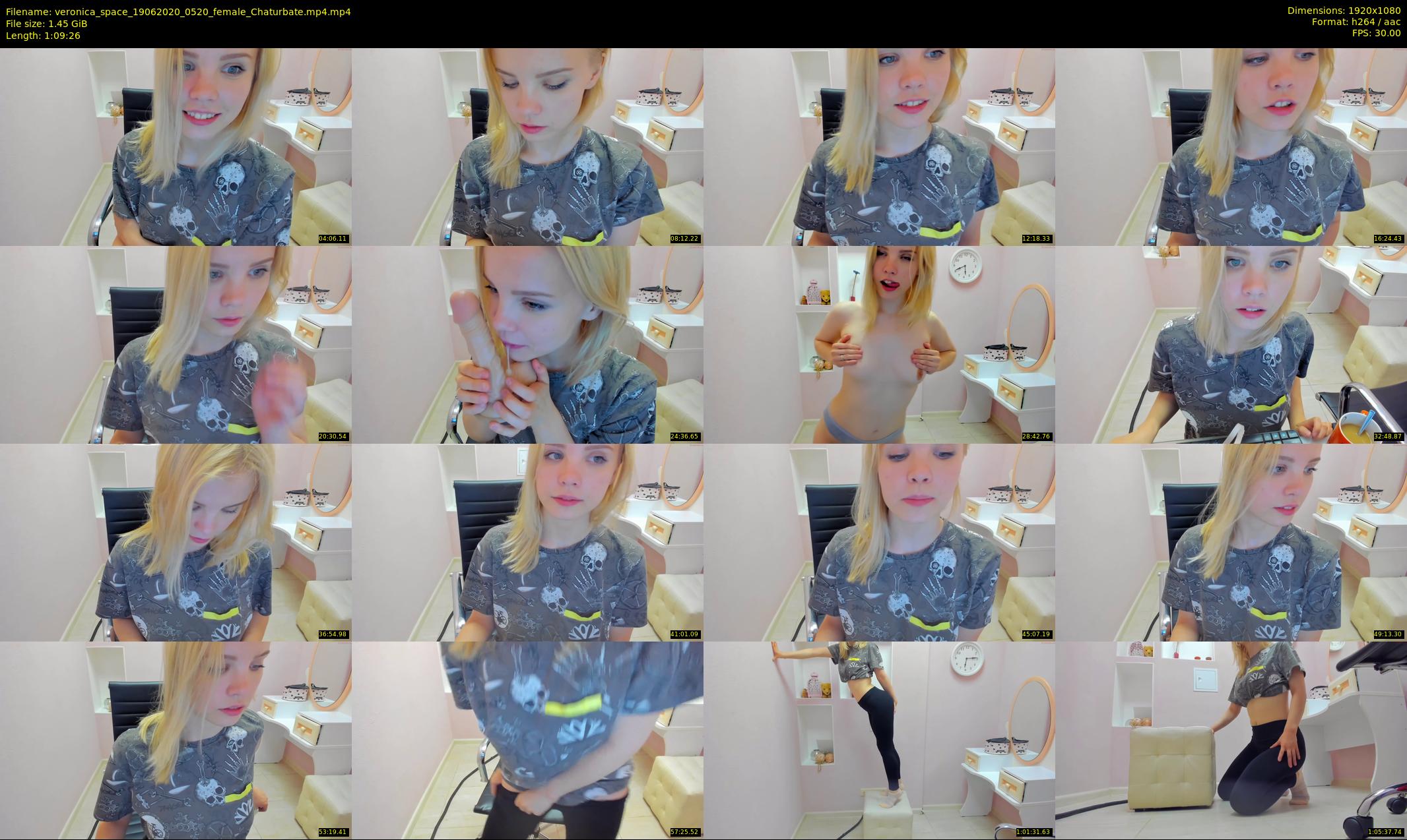veronica_space — 70 minute Chaturbate female cam show recording, 1080p, Jun 19, 2020