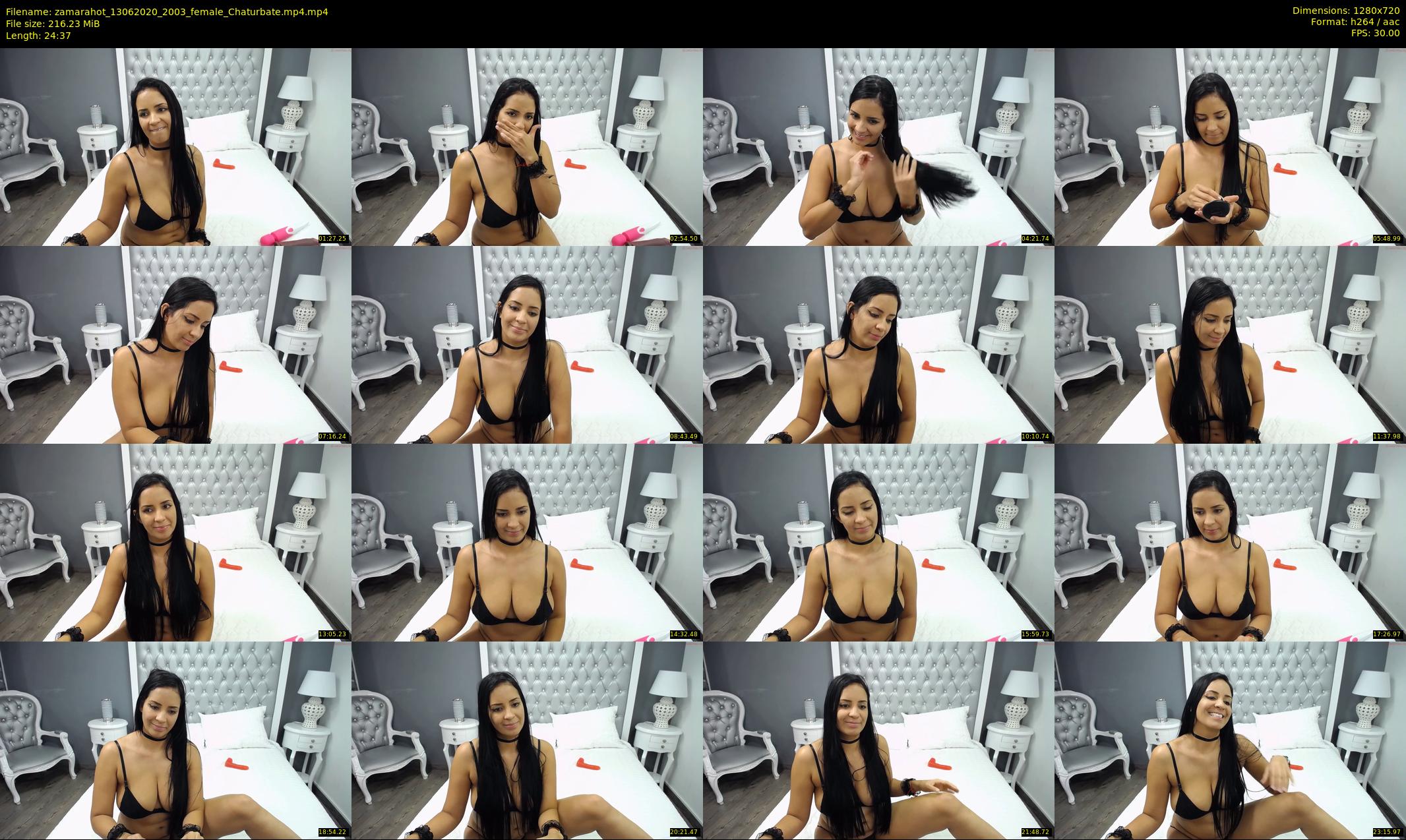 zamarahot — 25 minute Chaturbate female cam show recording, 720p, Jun 13, 2020