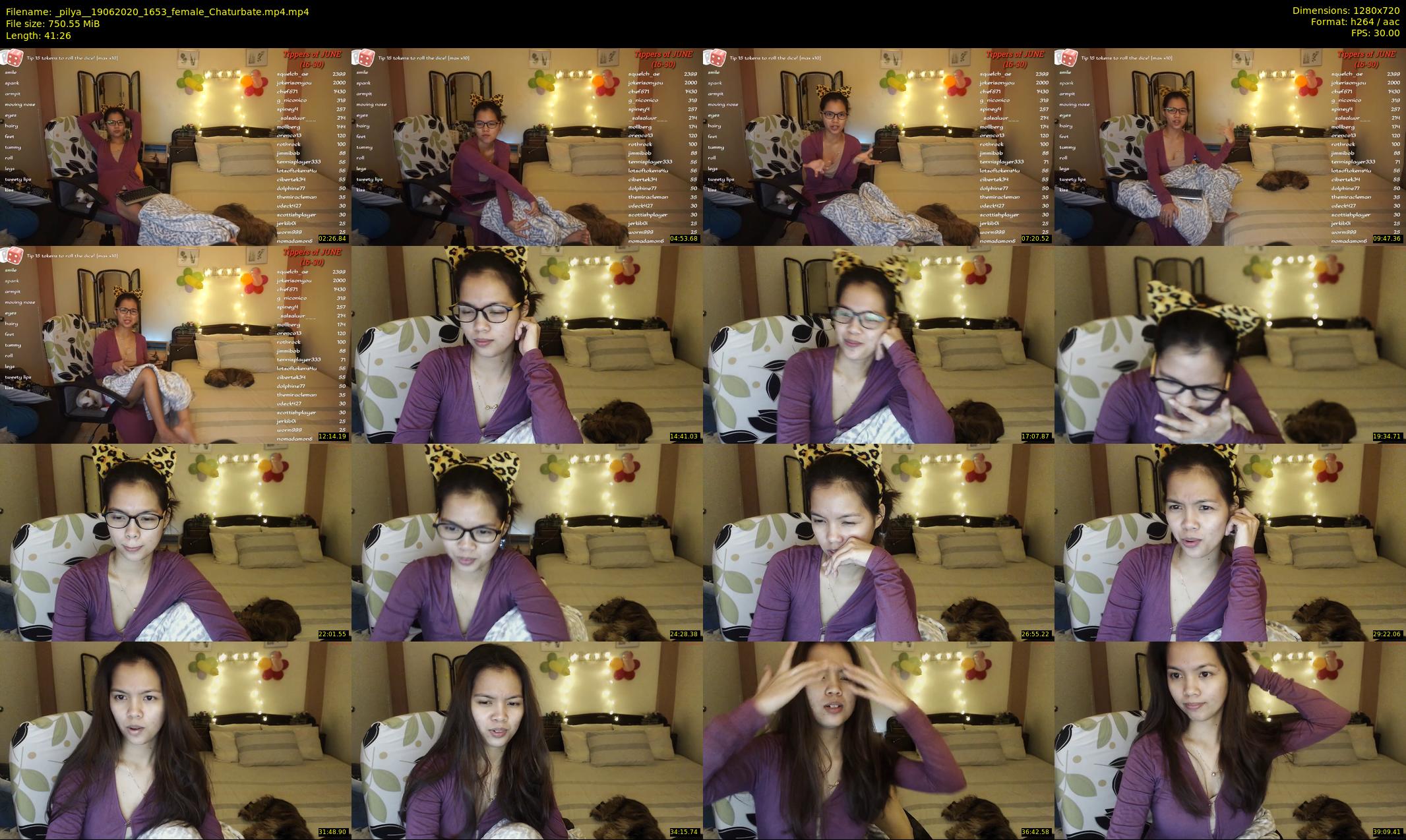 _pilya_ — 42 minute Chaturbate female cam show recording, 720p, Jun 19, 2020