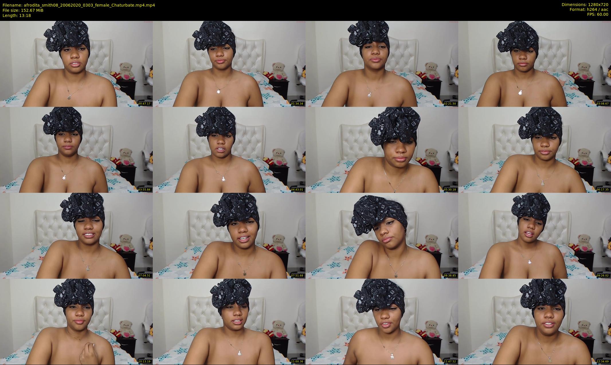 afrodita_smith08 — 14 minute Chaturbate female cam show recording, 720p, Jun 20, 2020