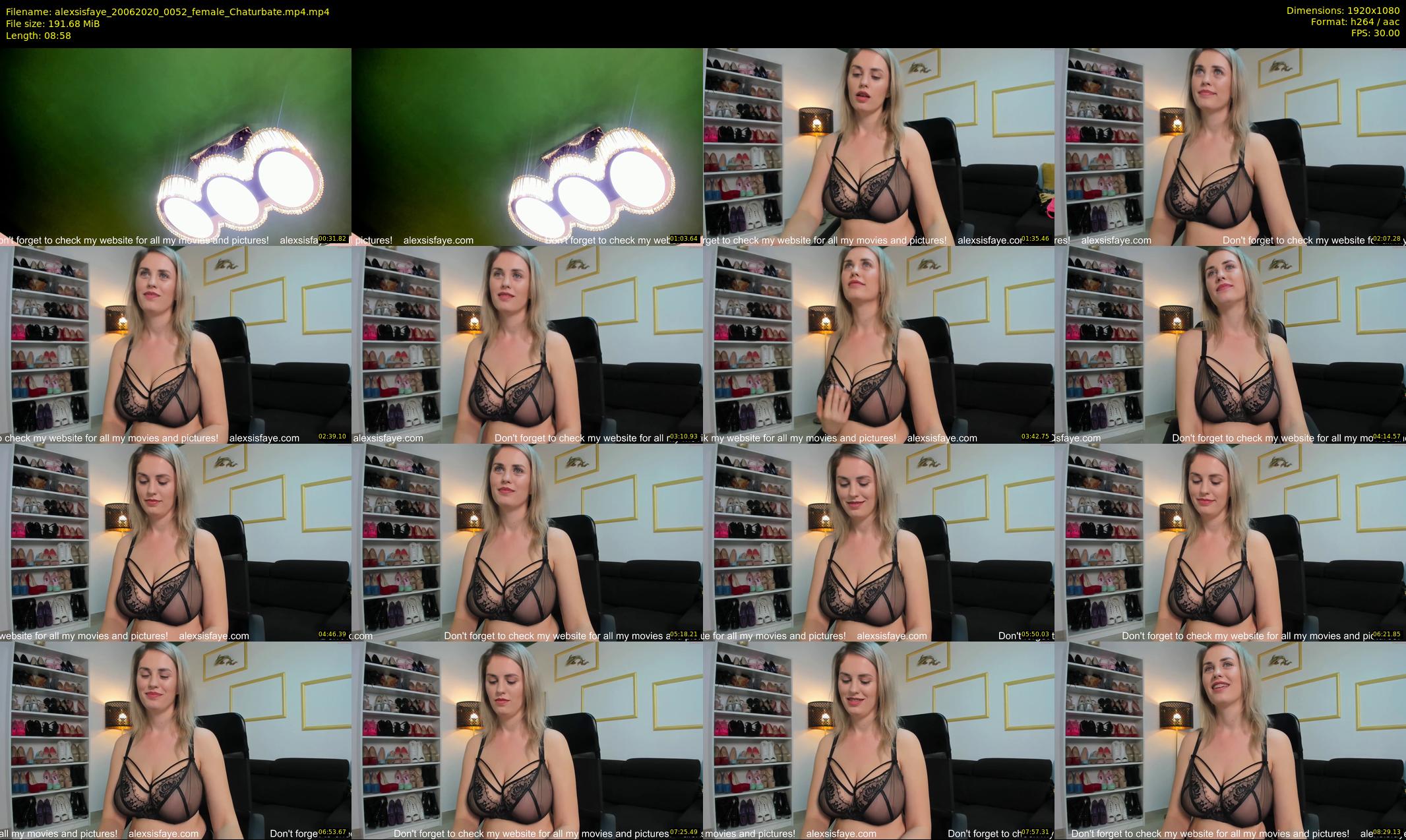 alexsisfaye — 9 minute Chaturbate female cam show recording, 1080p, Jun 20, 2020
