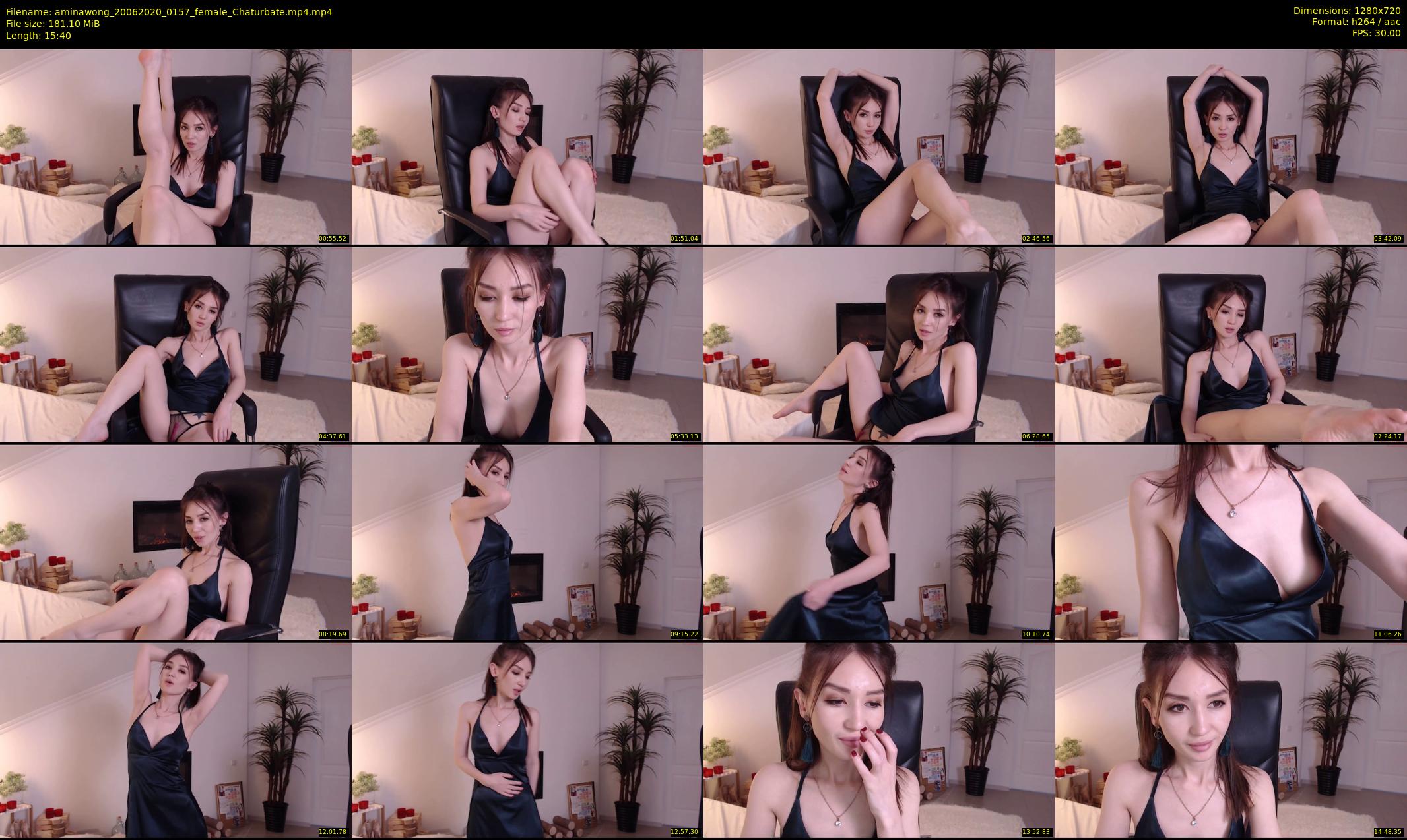 aminawong — 16 minute Chaturbate female cam show recording, 720p, Jun 20, 2020