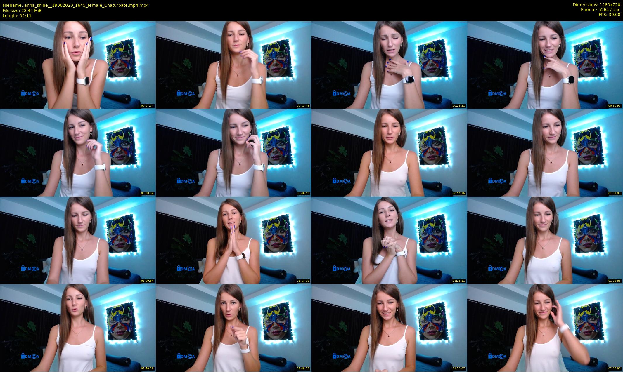 anna_shine_ — 3 minute Chaturbate female cam show recording, 720p, Jun 19, 2020