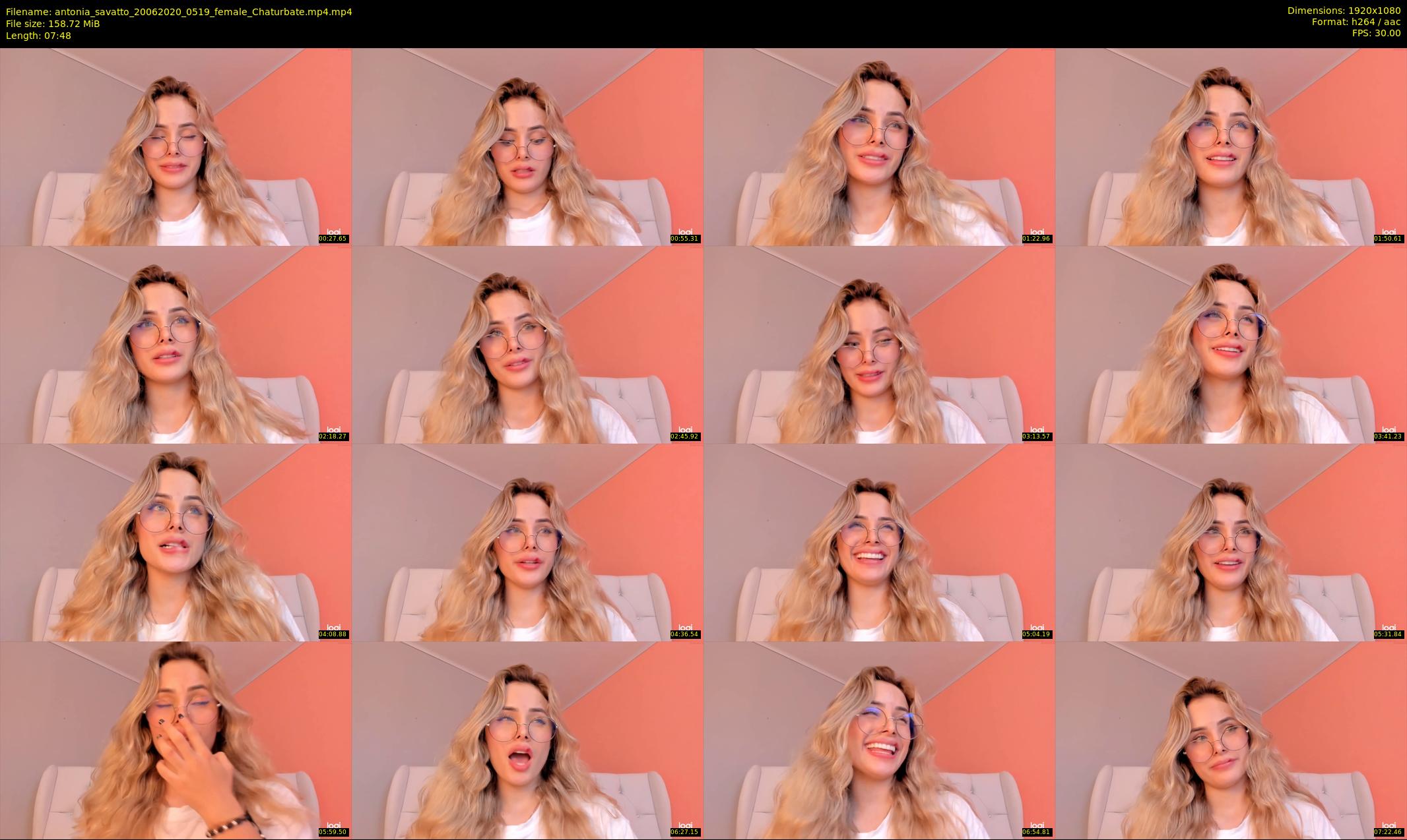 antonia_savatto — 8 minute Chaturbate female cam show recording, 1080p, Jun 20, 2020
