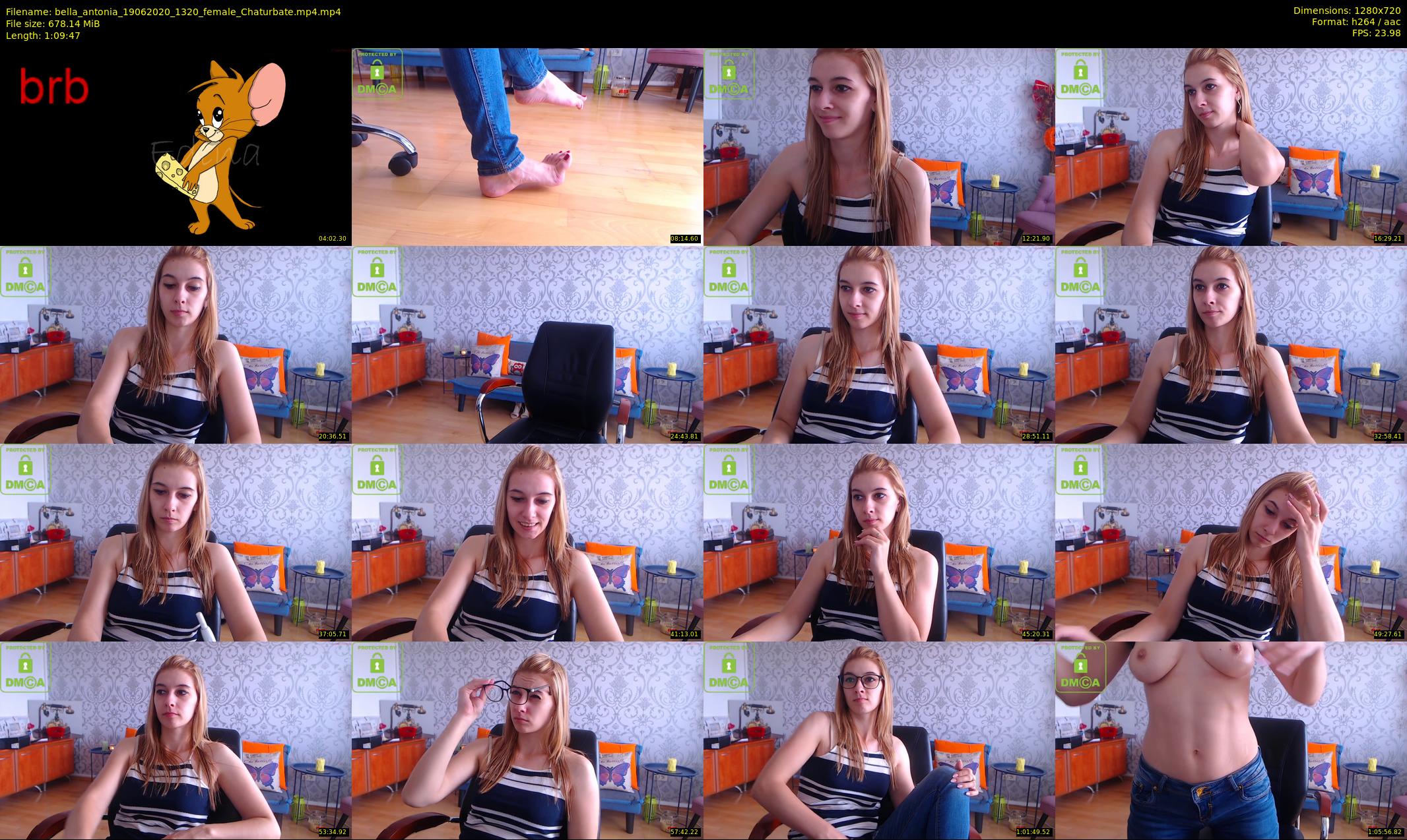 bella_antonia — 70 minute Chaturbate female cam show recording, 720p, Jun 19, 2020